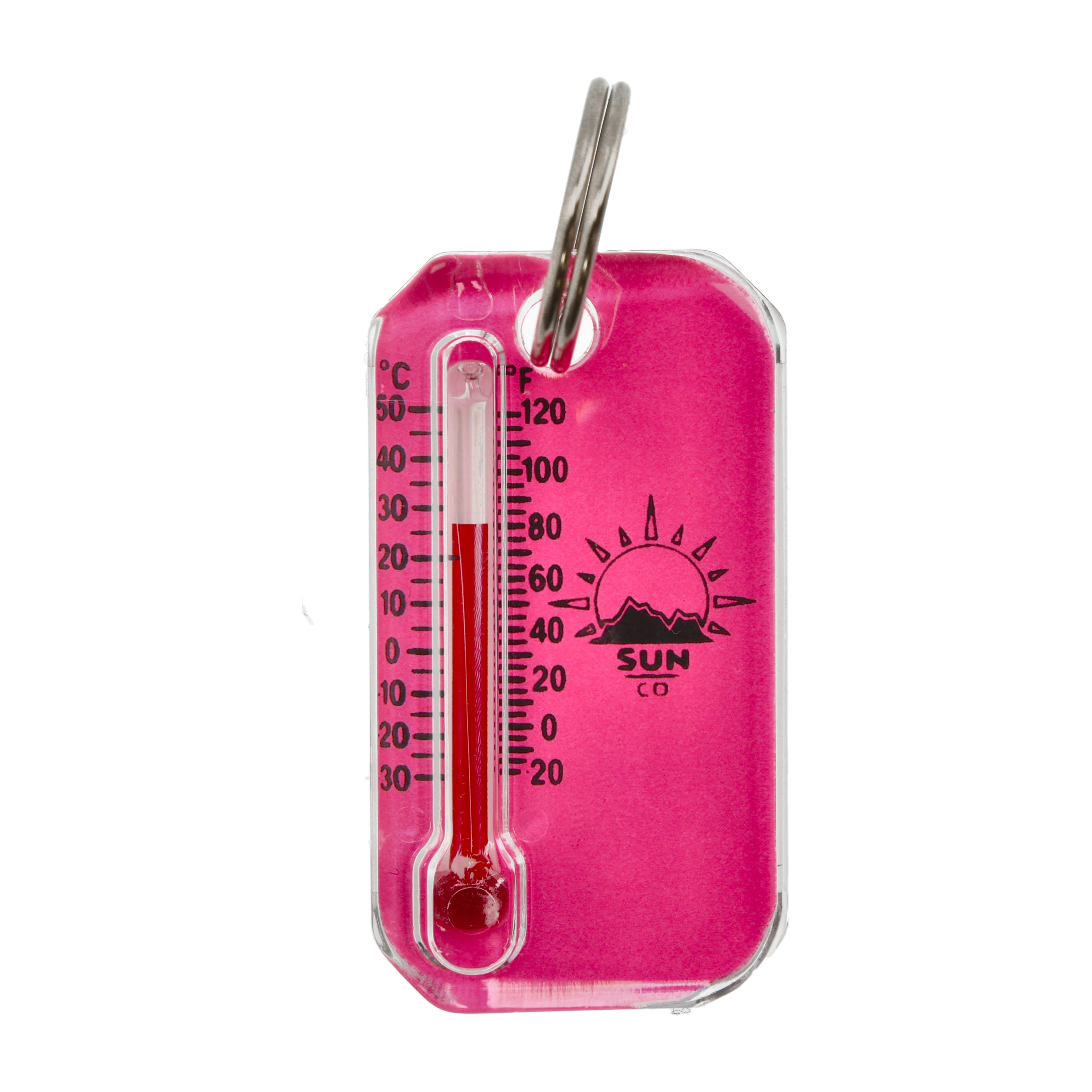 Brelok z termometrem Sun Co. Zip-O-Gage Neon różowy - obrazek 2