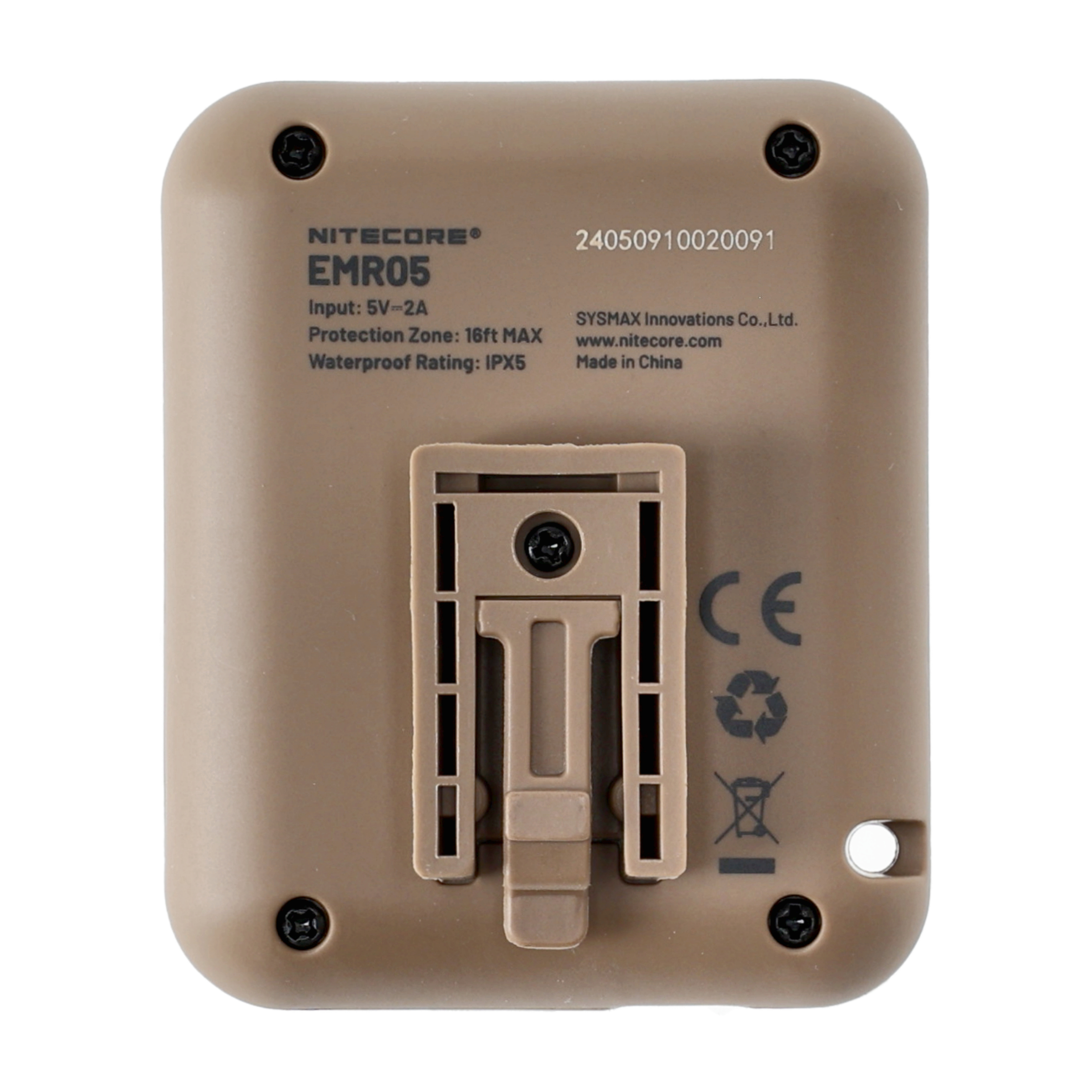 Odstraszacz komarów Nitecore EMR05 piaskowy - obrazek 2