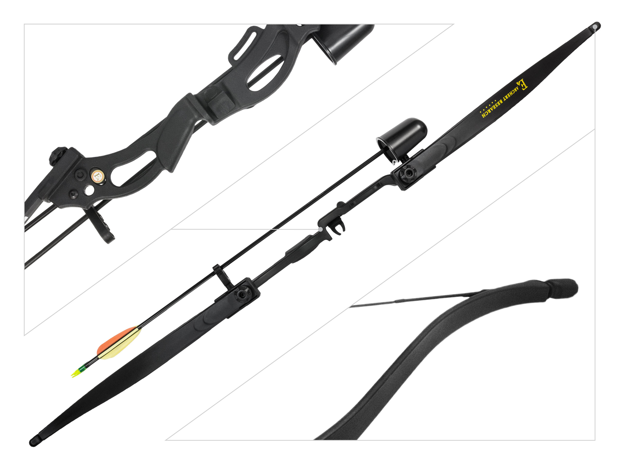 Łuk klasyczny dla dzieci i młodzieży Ek Korrigan 10-15 lb 48,5" czarny - obrazek 2