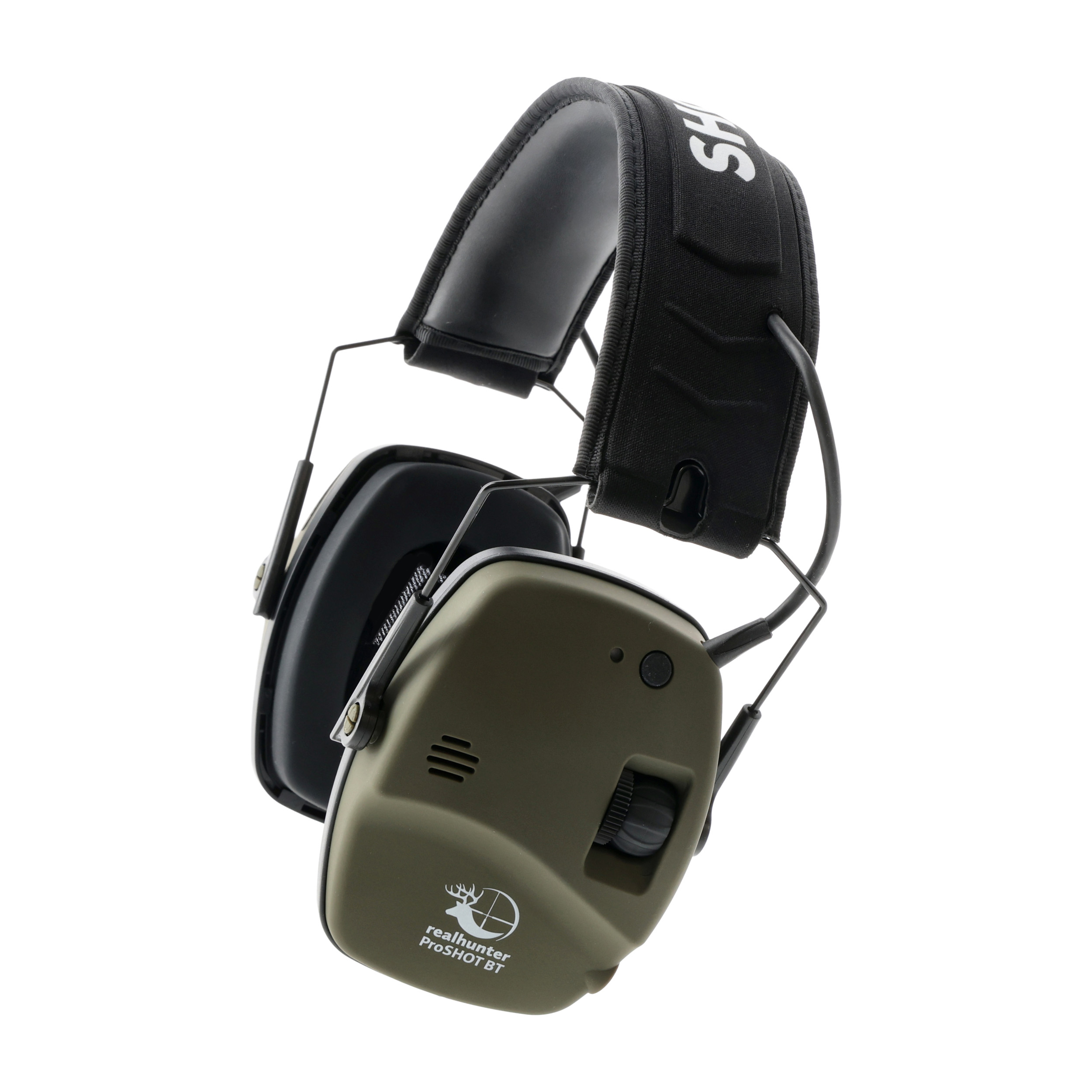 Ochronniki słuchu aktywne RealHunter Active ProSHOT BT oliwkowe - obrazek 2