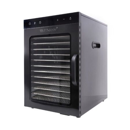 Dehydrator stalowy Wartmann WM-2512 DH z podświetleniem led wnętrza - czarny