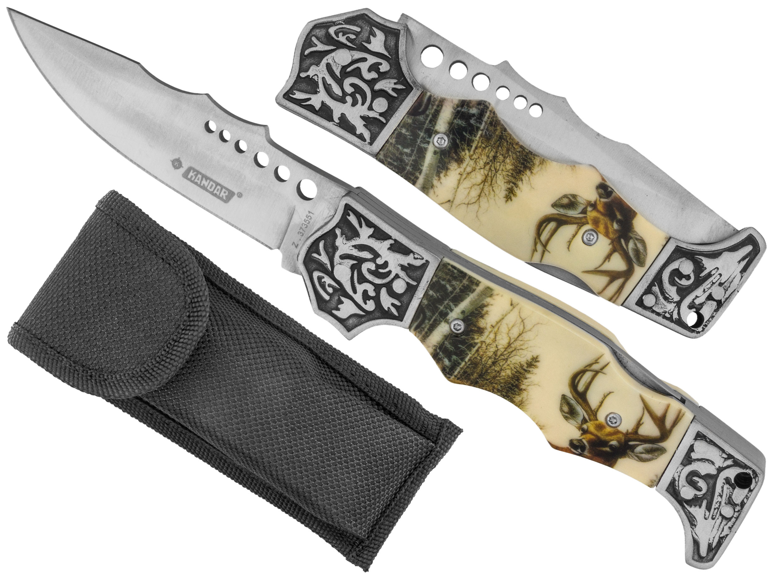 Nóż myśliwski składany Kandar N98 jeleń - obrazek 7