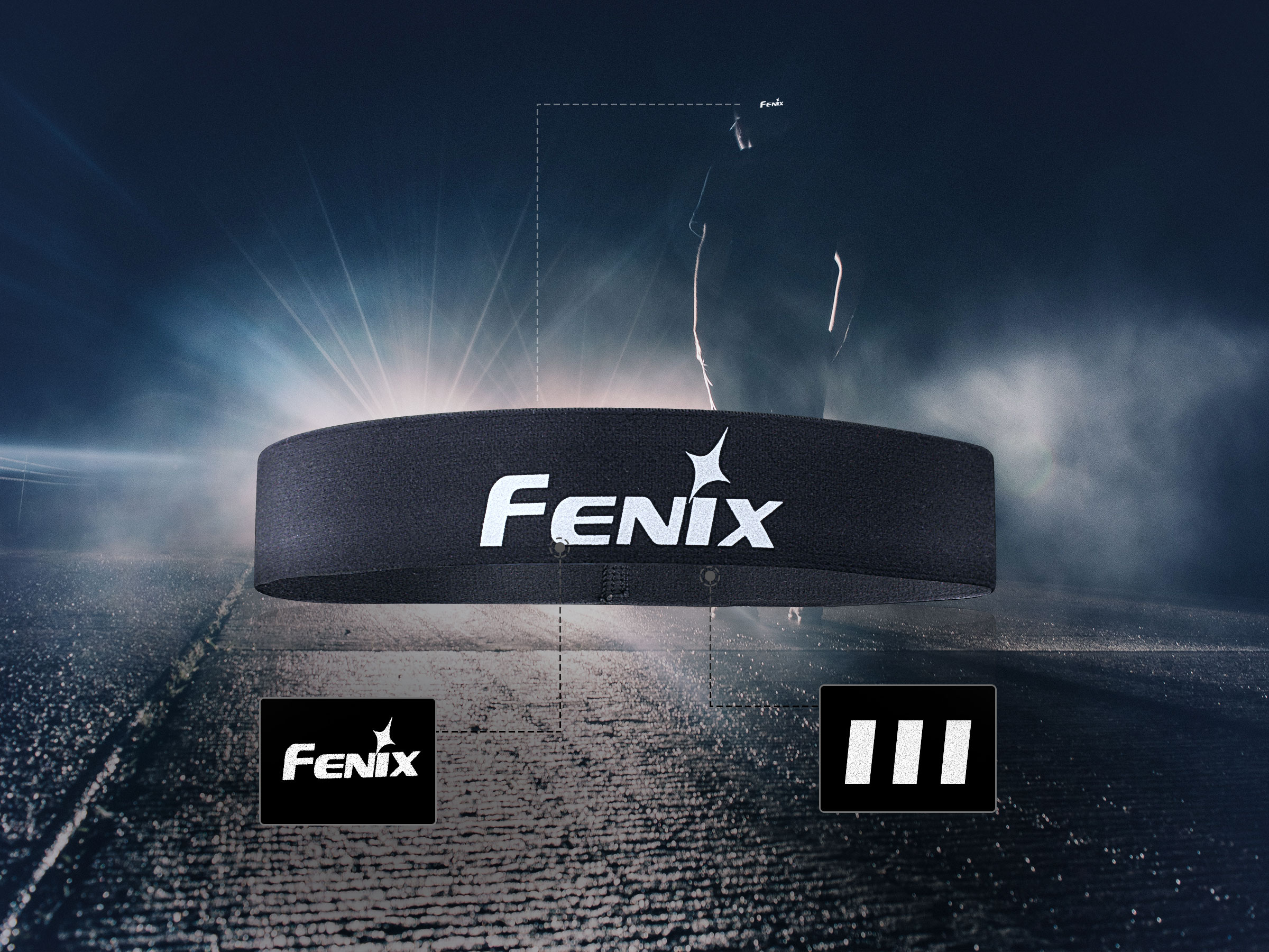 Opaska na głowę Fenix AFH-10 czarna - obrazek 4