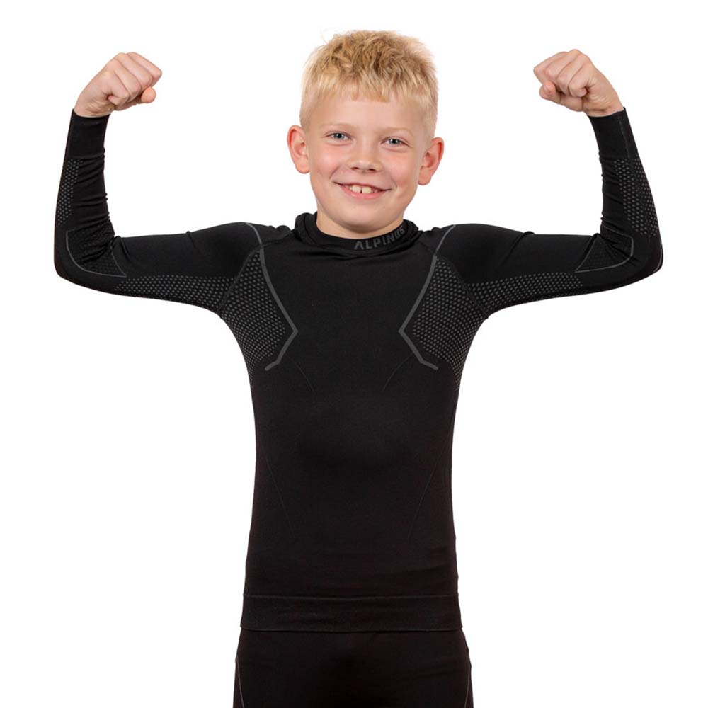 Bielizna termoaktywna Alpinus Active Set junior czarna 146-152 - obrazek 3