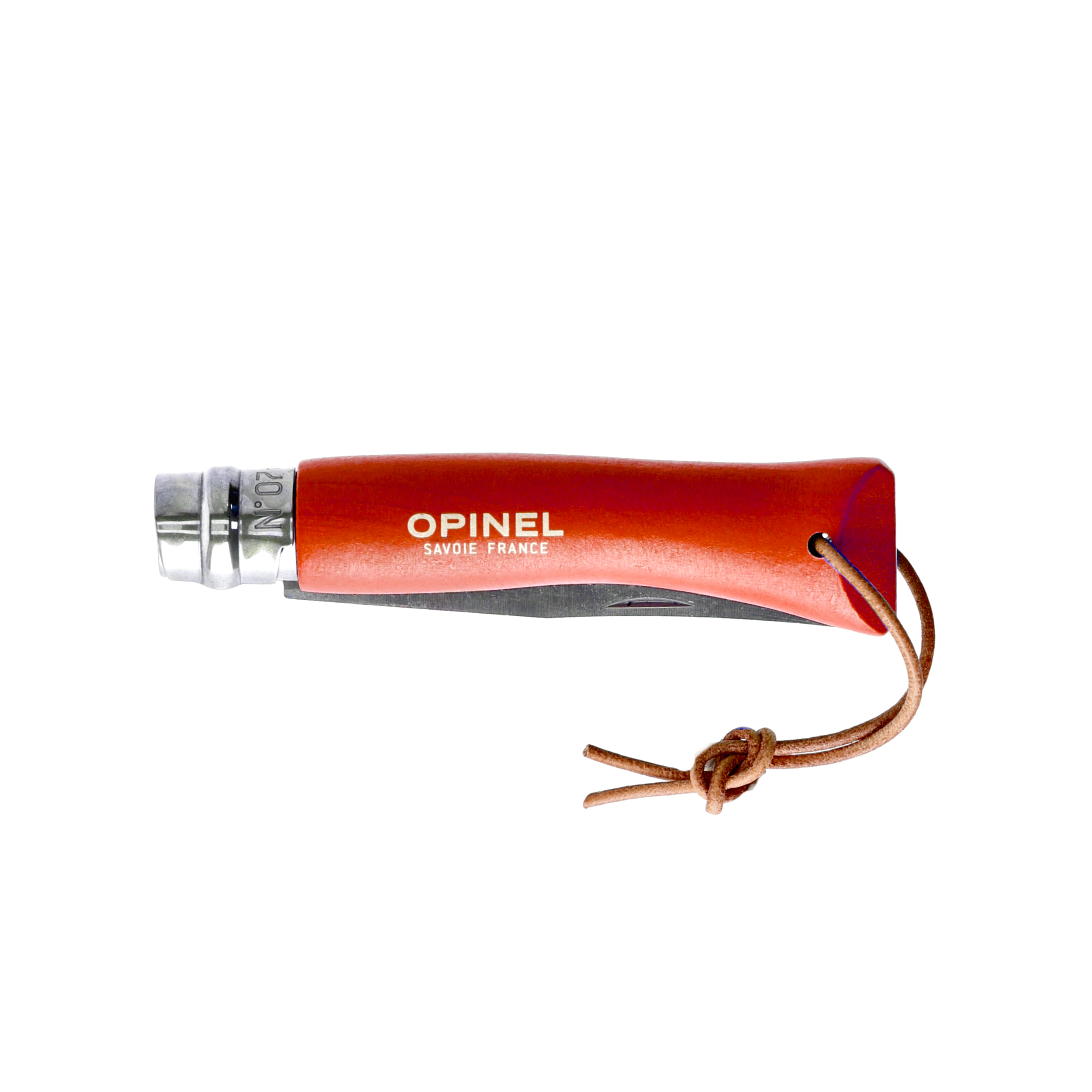 Nóż składany Opinel Colorama 07 inox grab pomarańczowy - obrazek 4