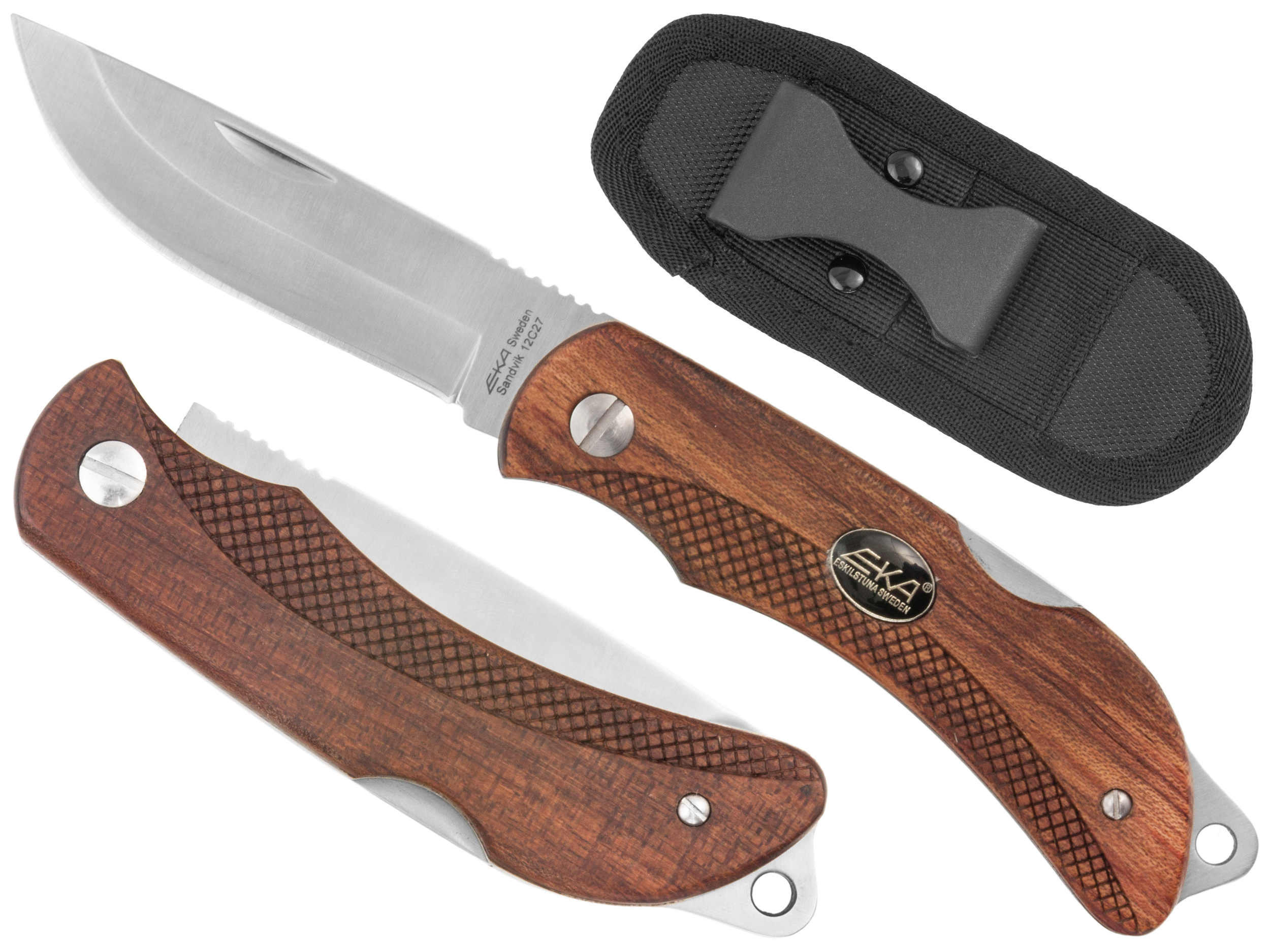 Nóż myśliwski składany Eka Swede 8 wood - obrazek 8