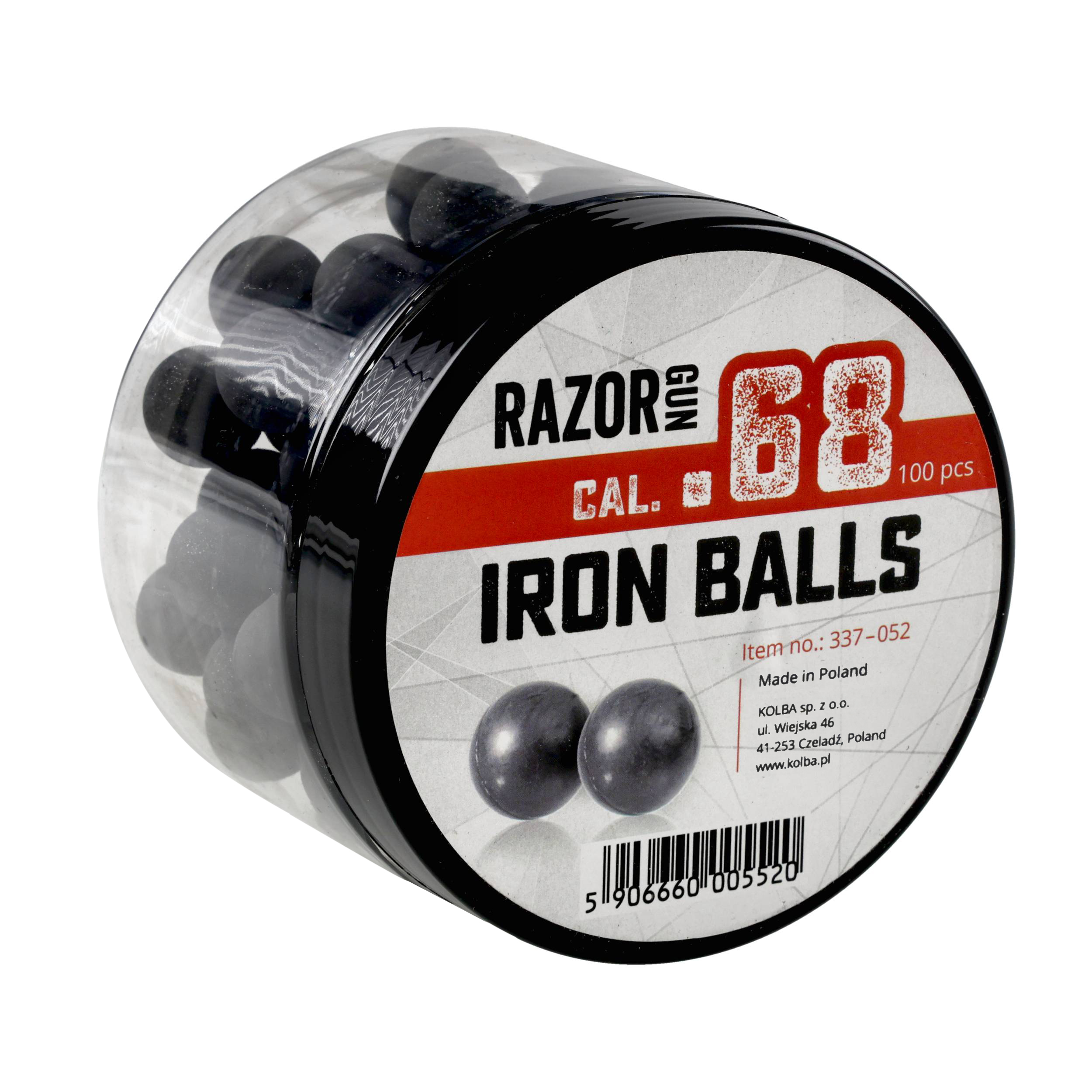 Kule gumowo-metalowe RRun 68 kal. .68 / 100 szt. do Umarex T4E HDS i SG-68 - obrazek 2