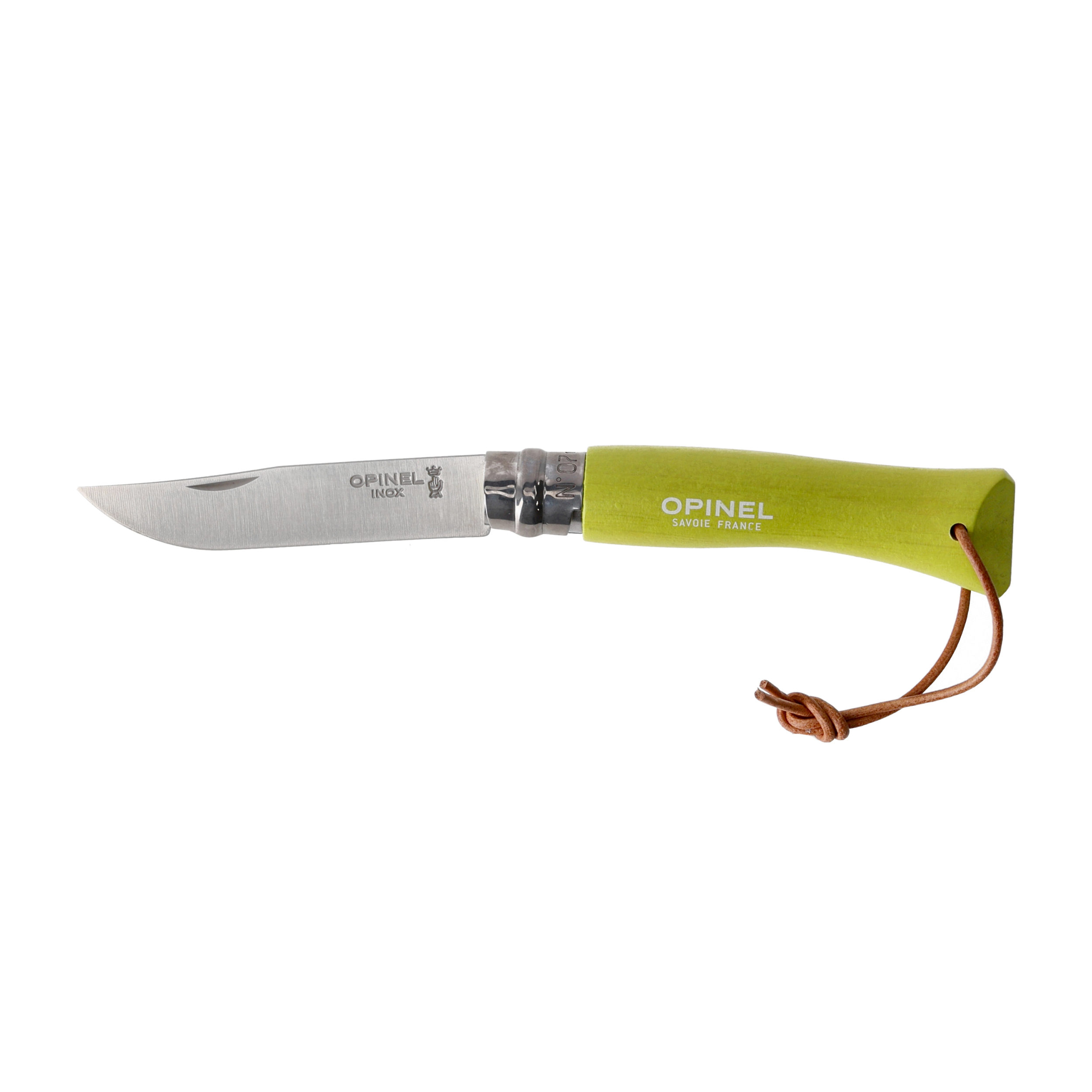 Nóż składany Opinel Colorama 07 inox grab limonkowy