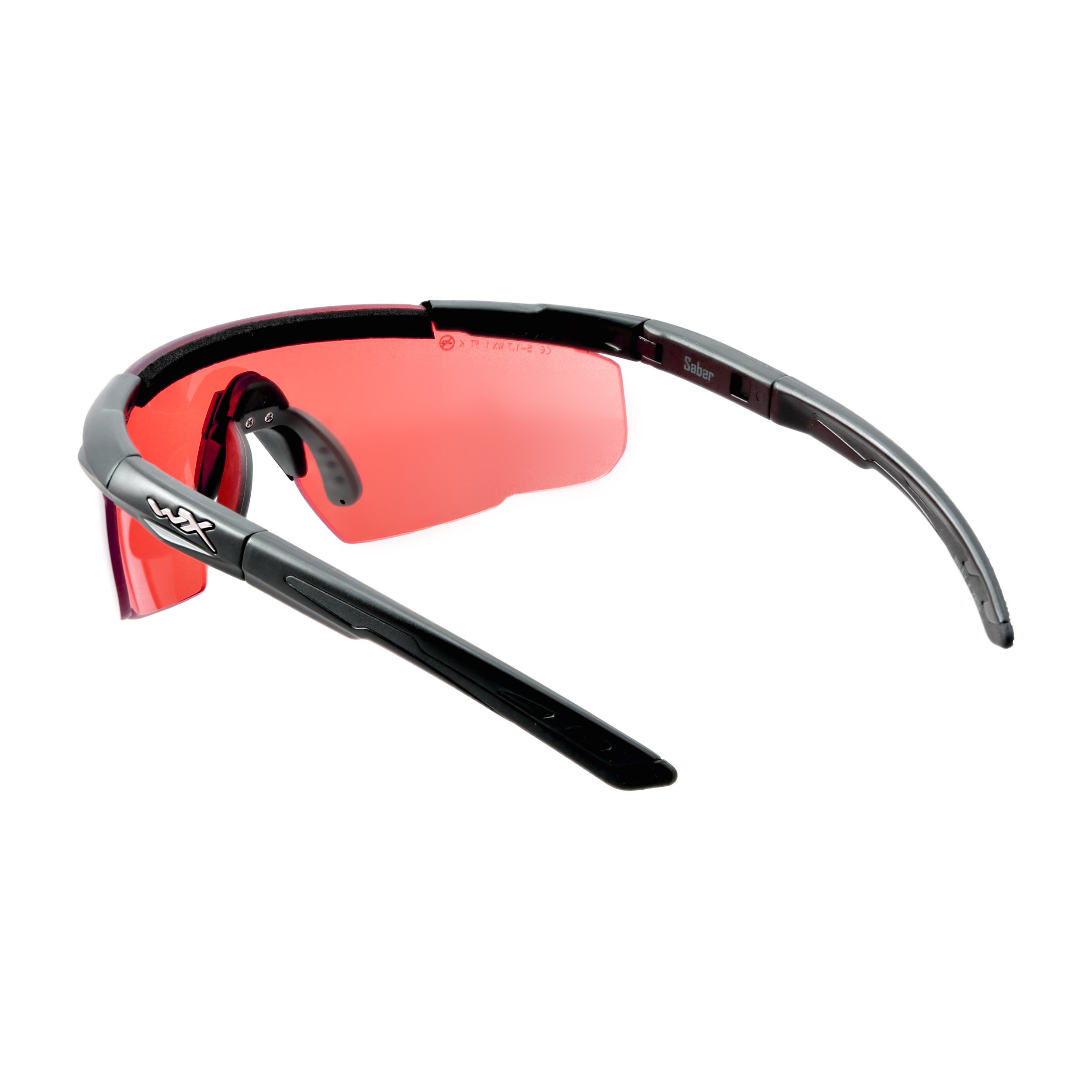 Okulary taktyczne Wiley X Saber Advanced 304 vermillion, czarne oprawki - obrazek 2