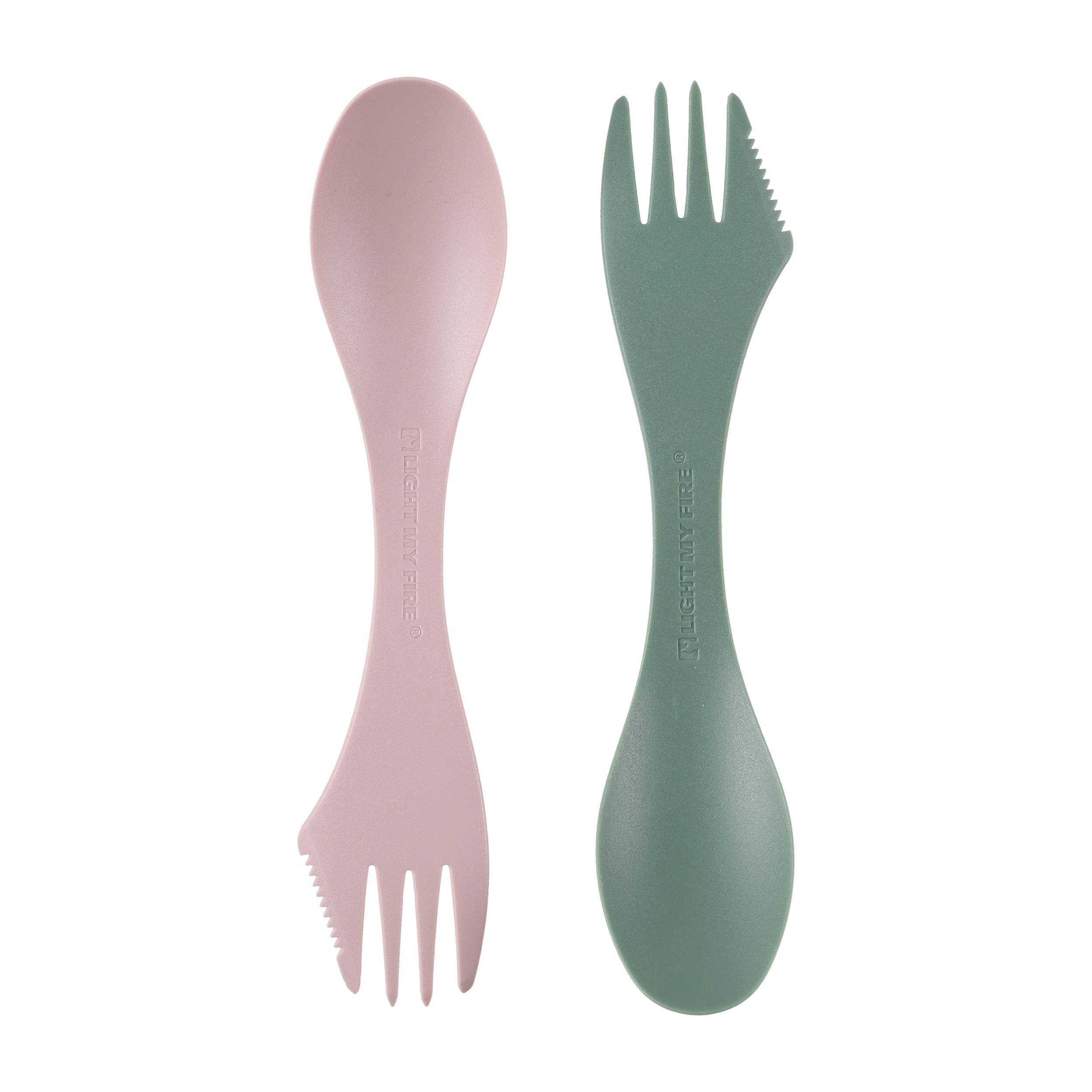 Łyżkowidelec Light My Fire Spork M Bio zielono-róż