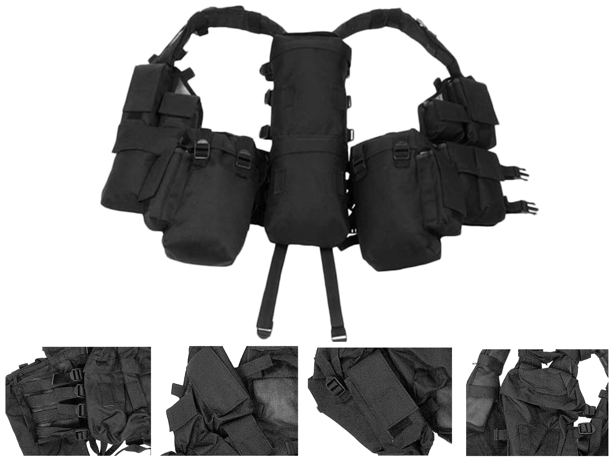 Kamizelka taktyczna MFH - czarna - obrazek 6