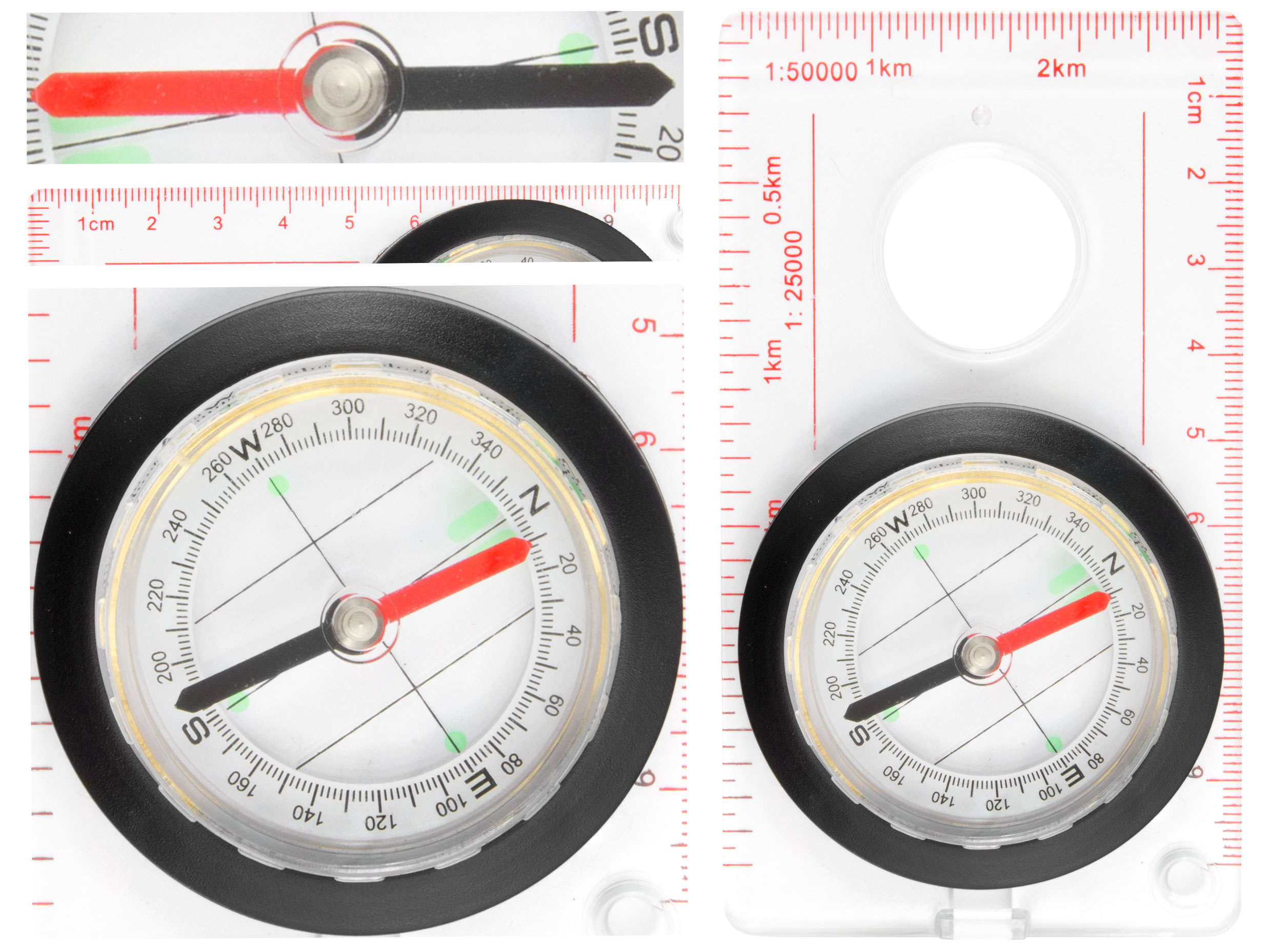 Kompas kartograficzny z linijką MFH - obrazek 3
