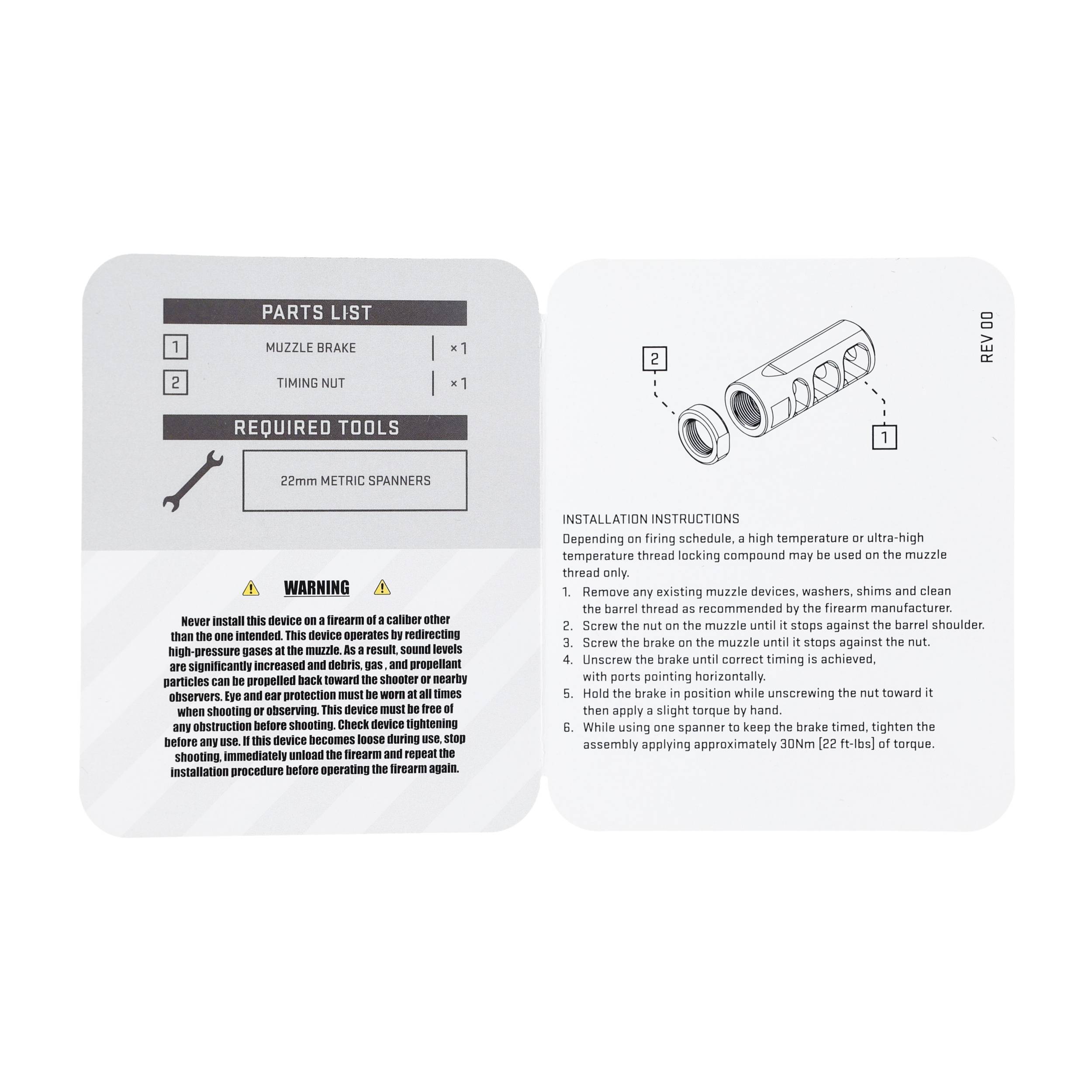 Hamulec wylotowy Audere Imperium kal. .30 5/8"-24 - obrazek 6