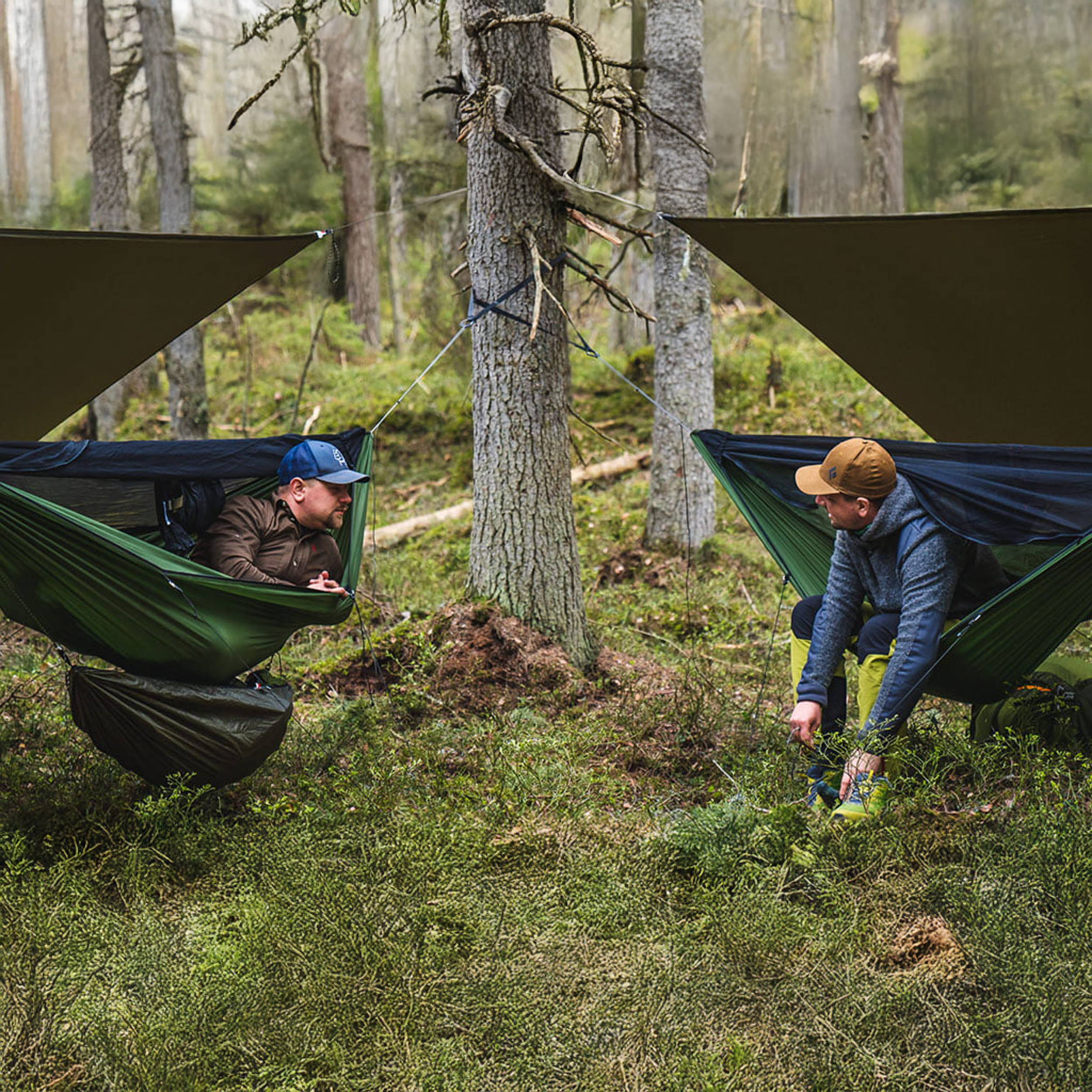 Hamak Lesovik Draka z zawieszeniem Sneka treetop green - obrazek 4