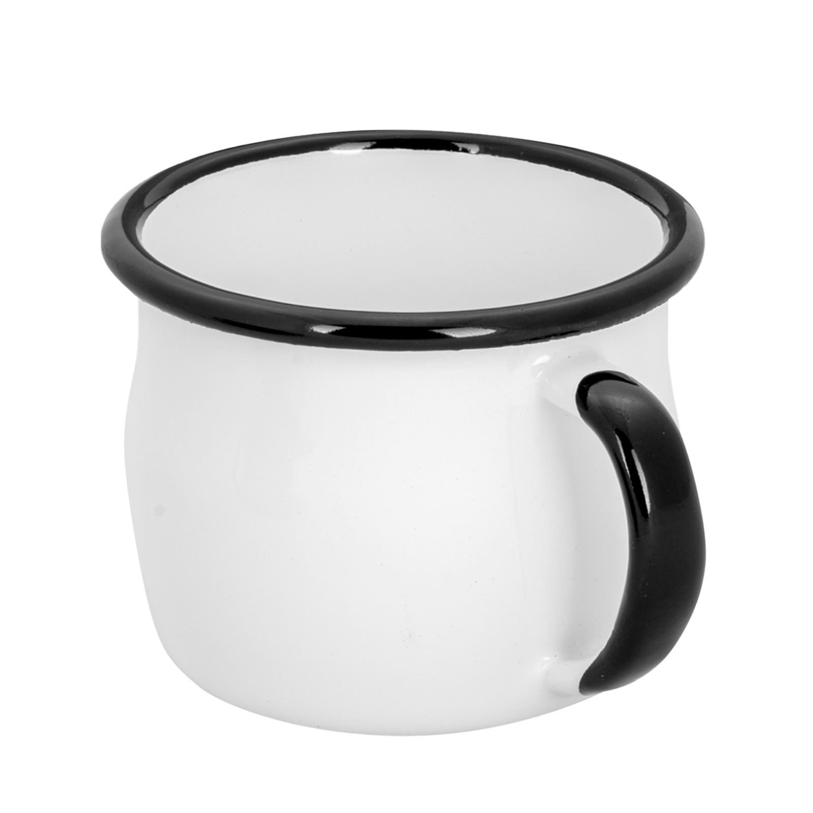 Kubek emaliowany Alpinus Ryś biały 0,28 l - obrazek 2