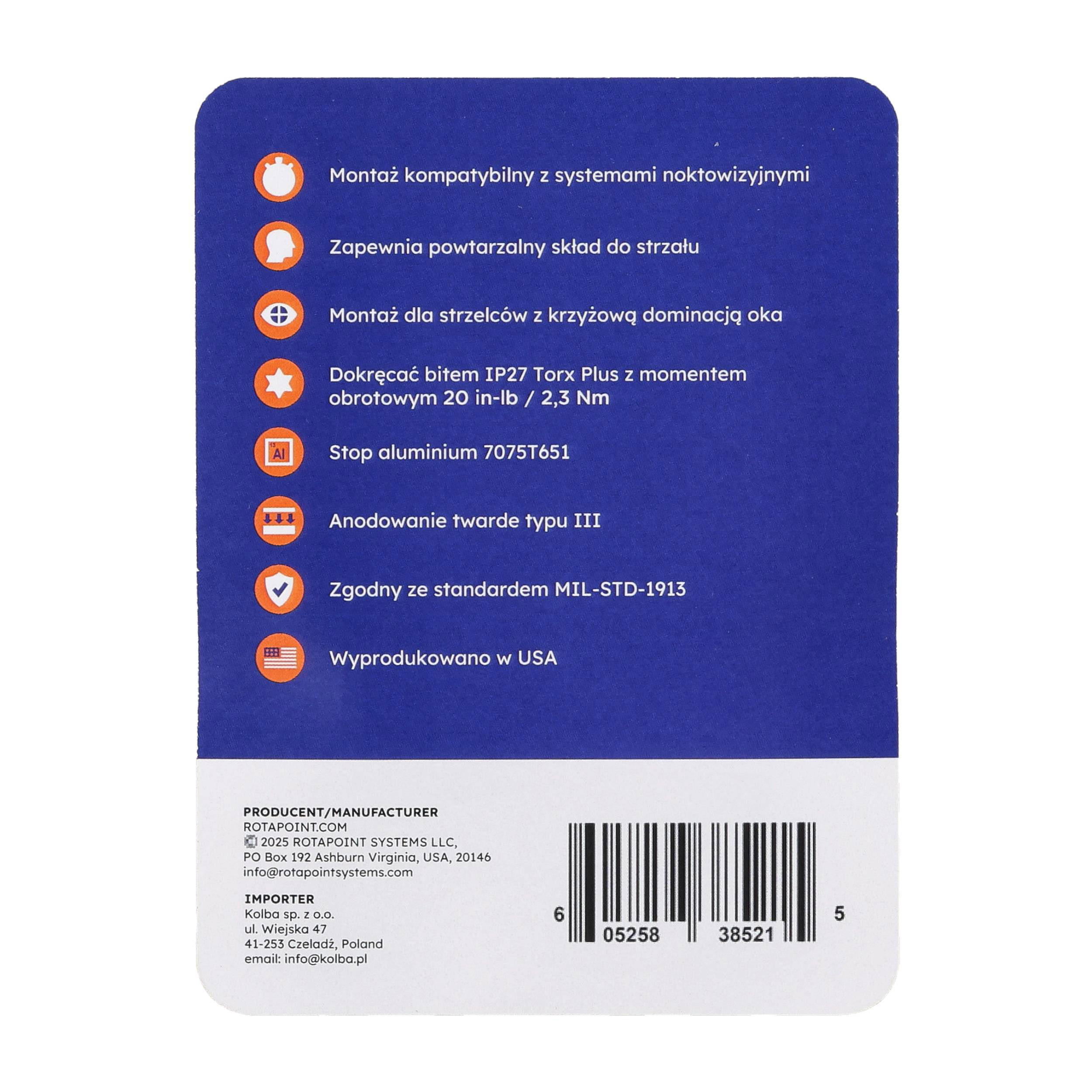 Montaż Rotapoint Sancho Mk2 z przesunięciem bocznym - obrazek 8