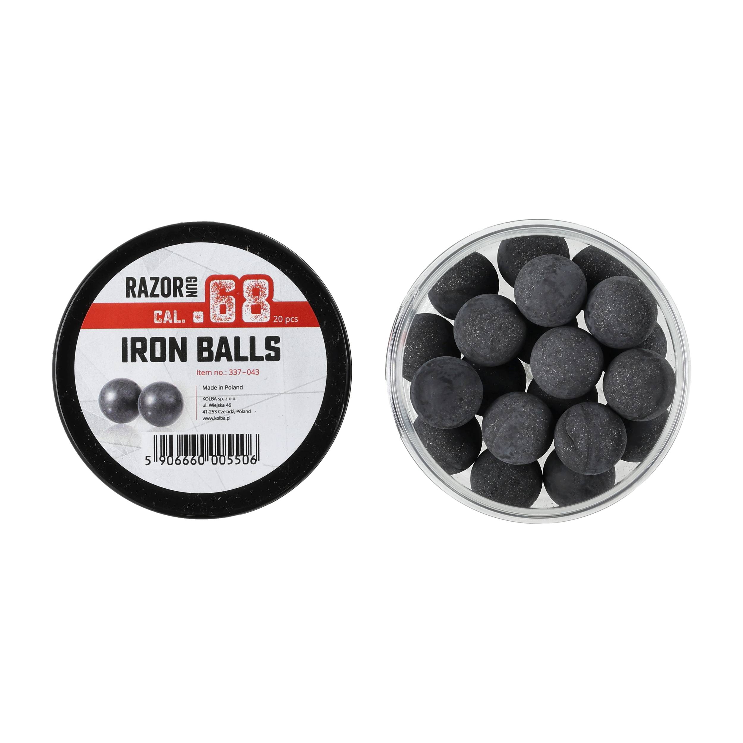 Kule gumowo-metalowe RRun 68 kal. .68 / 20 szt. do Umarex T4E HDS i SG-68 - obrazek 3