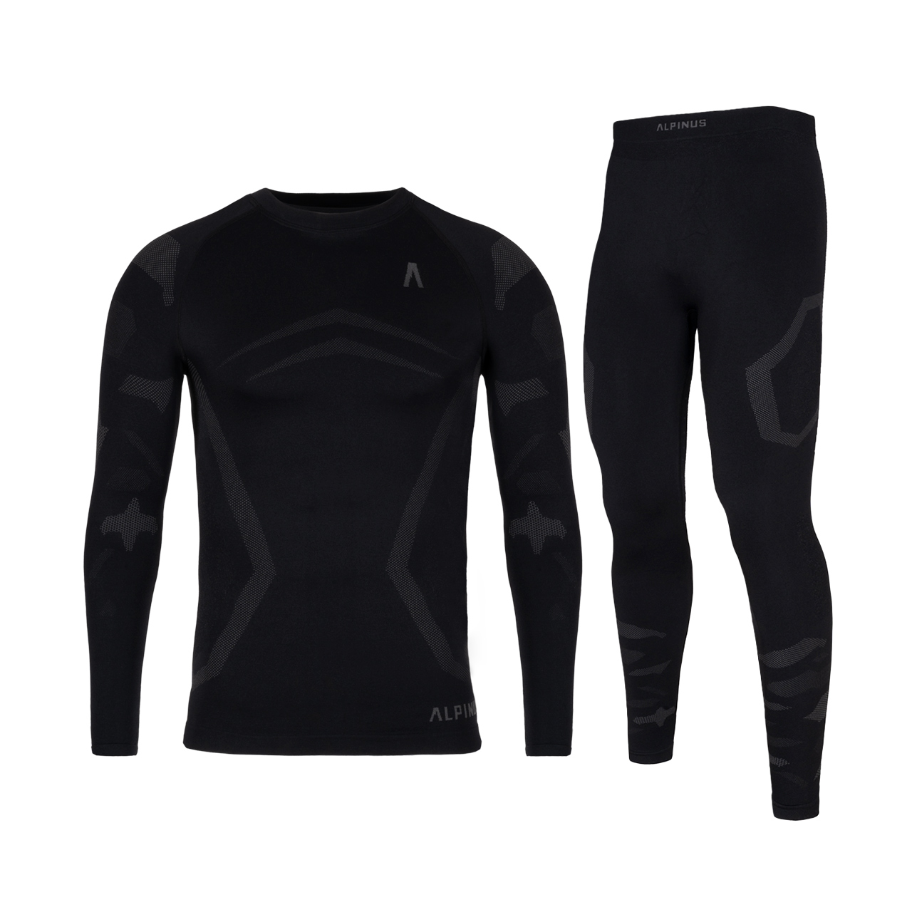Bielizna męska Alpinus termoaktywna Idre Set czarna XL