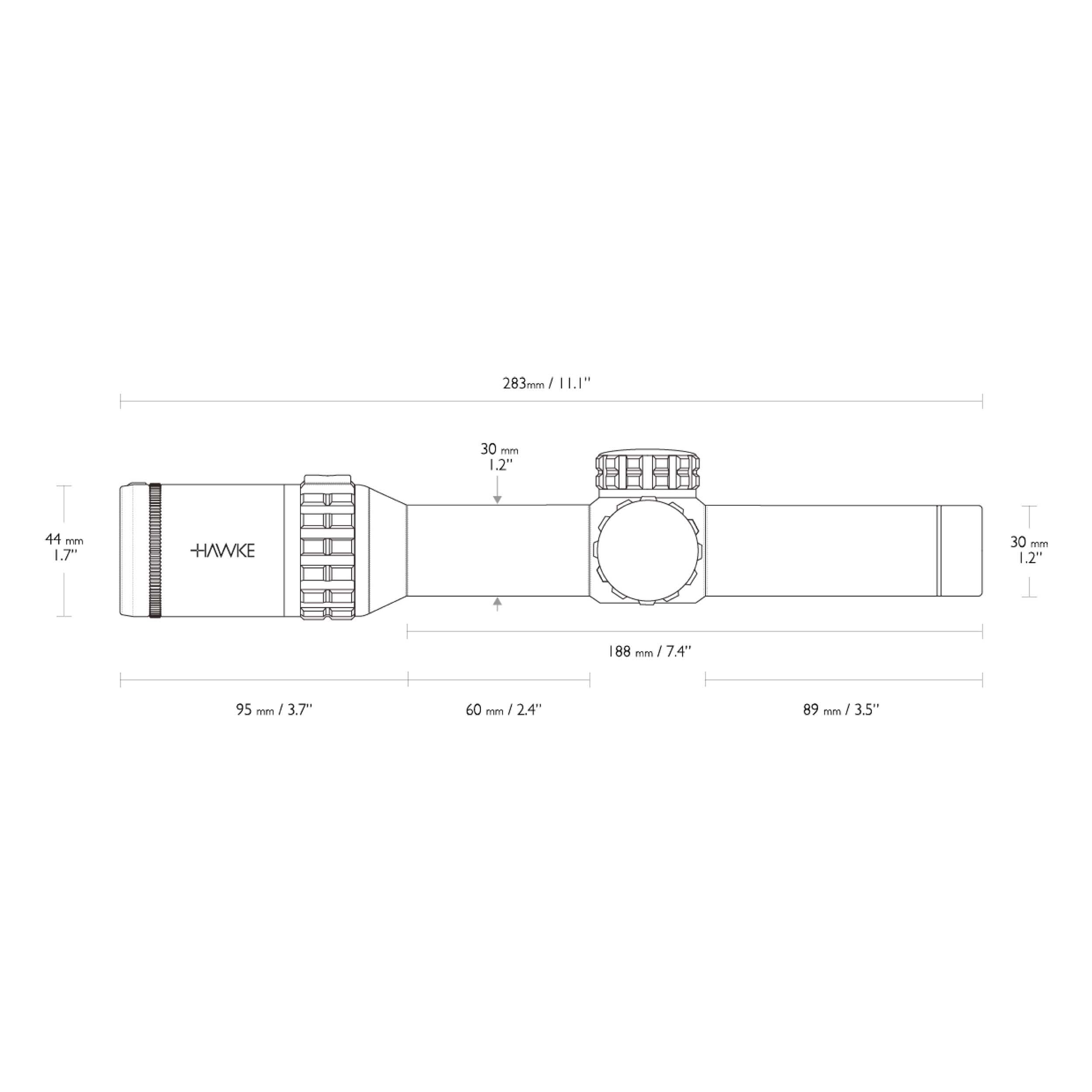 Luneta celownicza Hawke Frontier 30 1-6x24 IR Circle Dot - obrazek 4