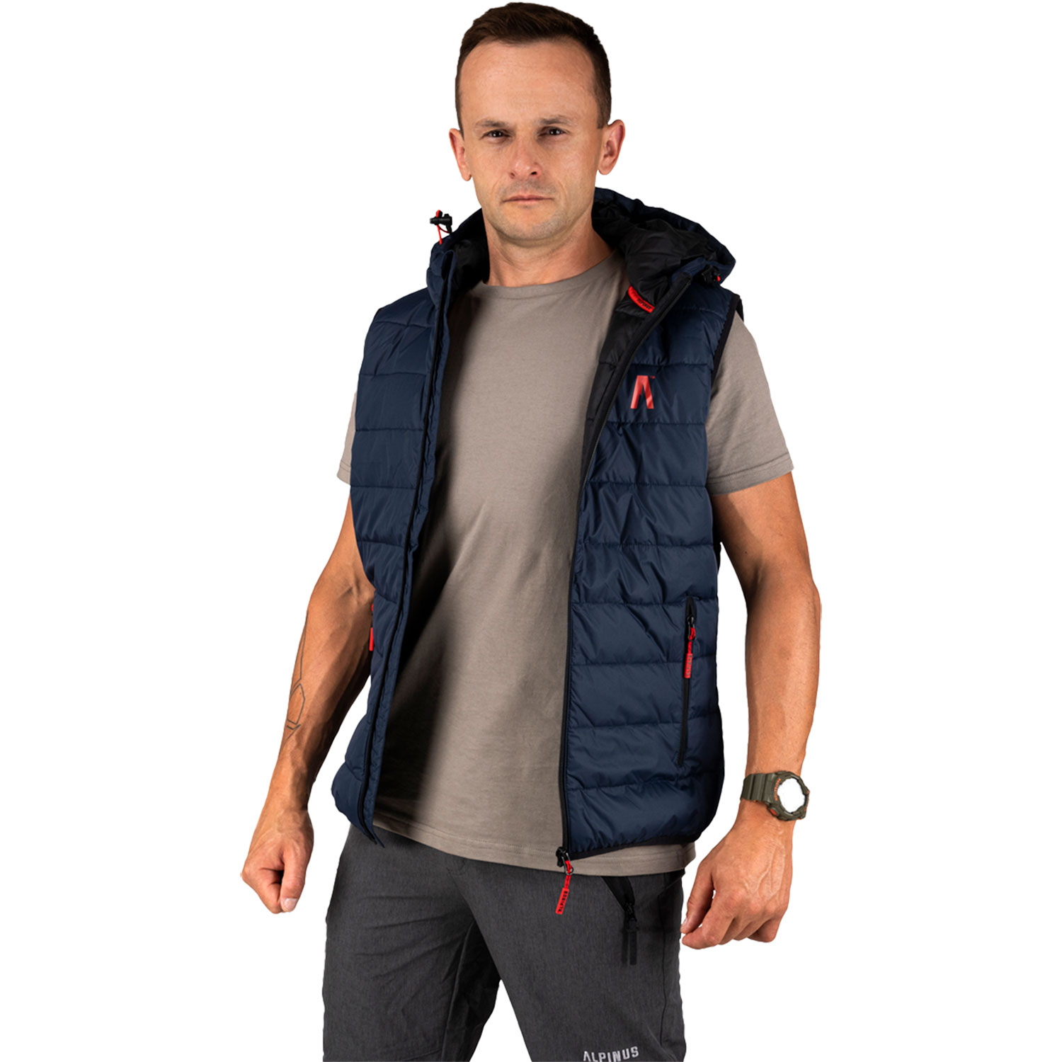 Kamizelka męska Alpinus Athos Body Warmer granatowa 2XL - obrazek 7