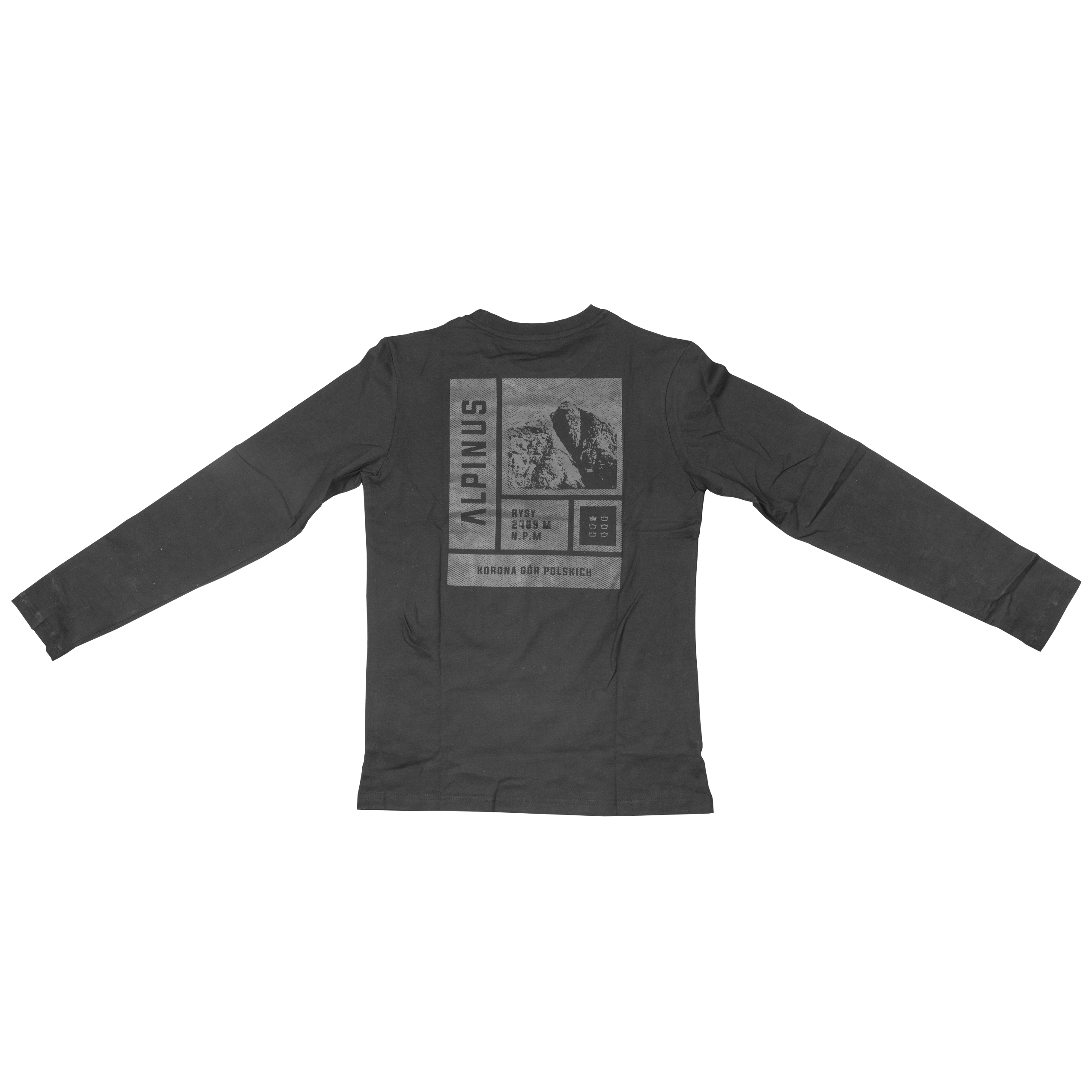 Koszulka męska Alpinus Breheimen długi rękaw czarna M - obrazek 2