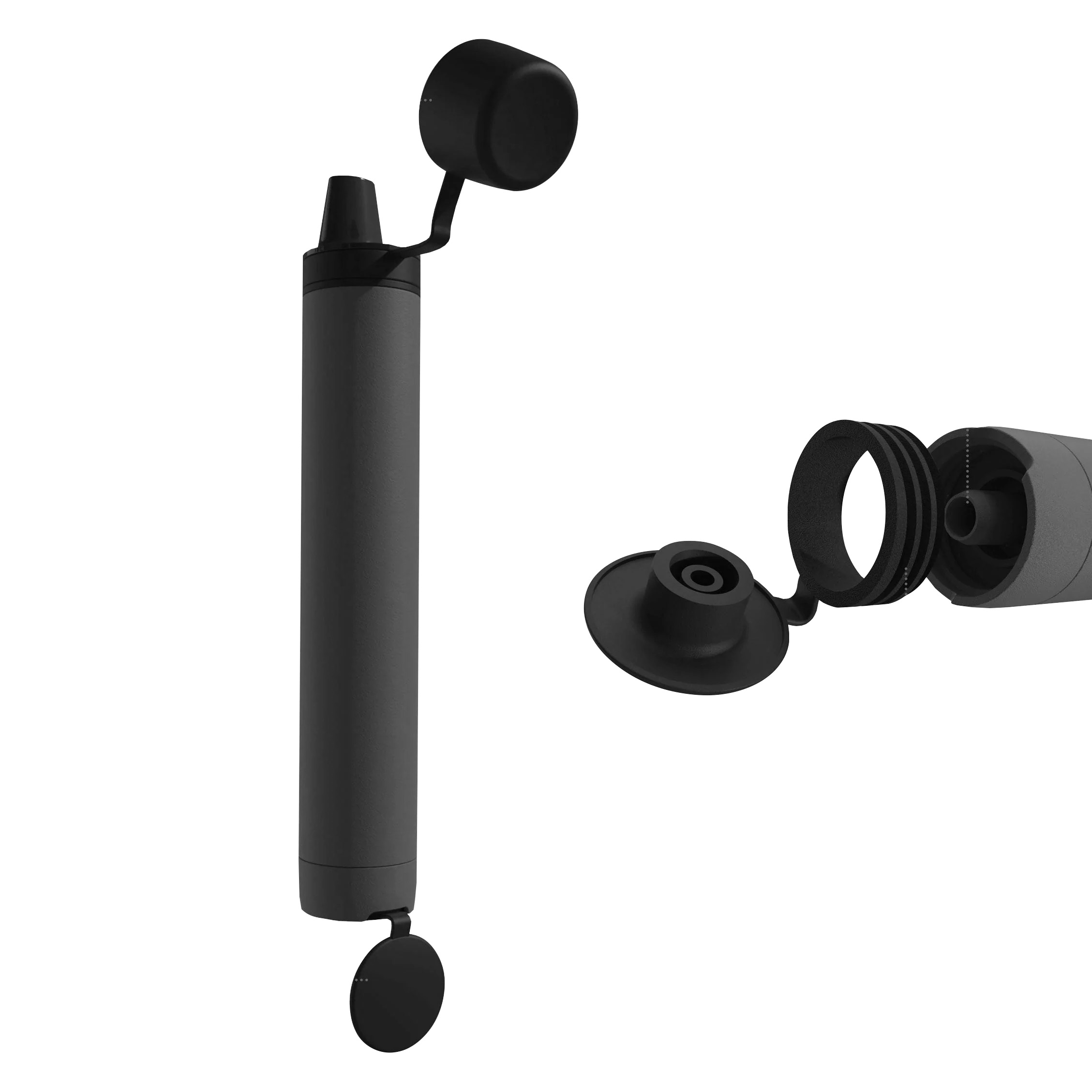 Filtr słomkowy do wody LifeStraw Peak Personal Dark Gray - obrazek 2