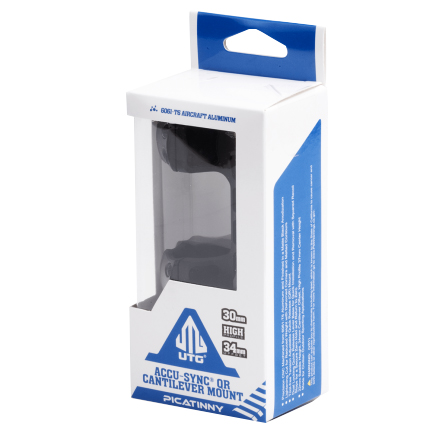 Montaż jednoczęściowy, wysoki, szybki Leapers UTG Accu-Sync 30/22 cantilever 34 mm czarny - obrazek 7