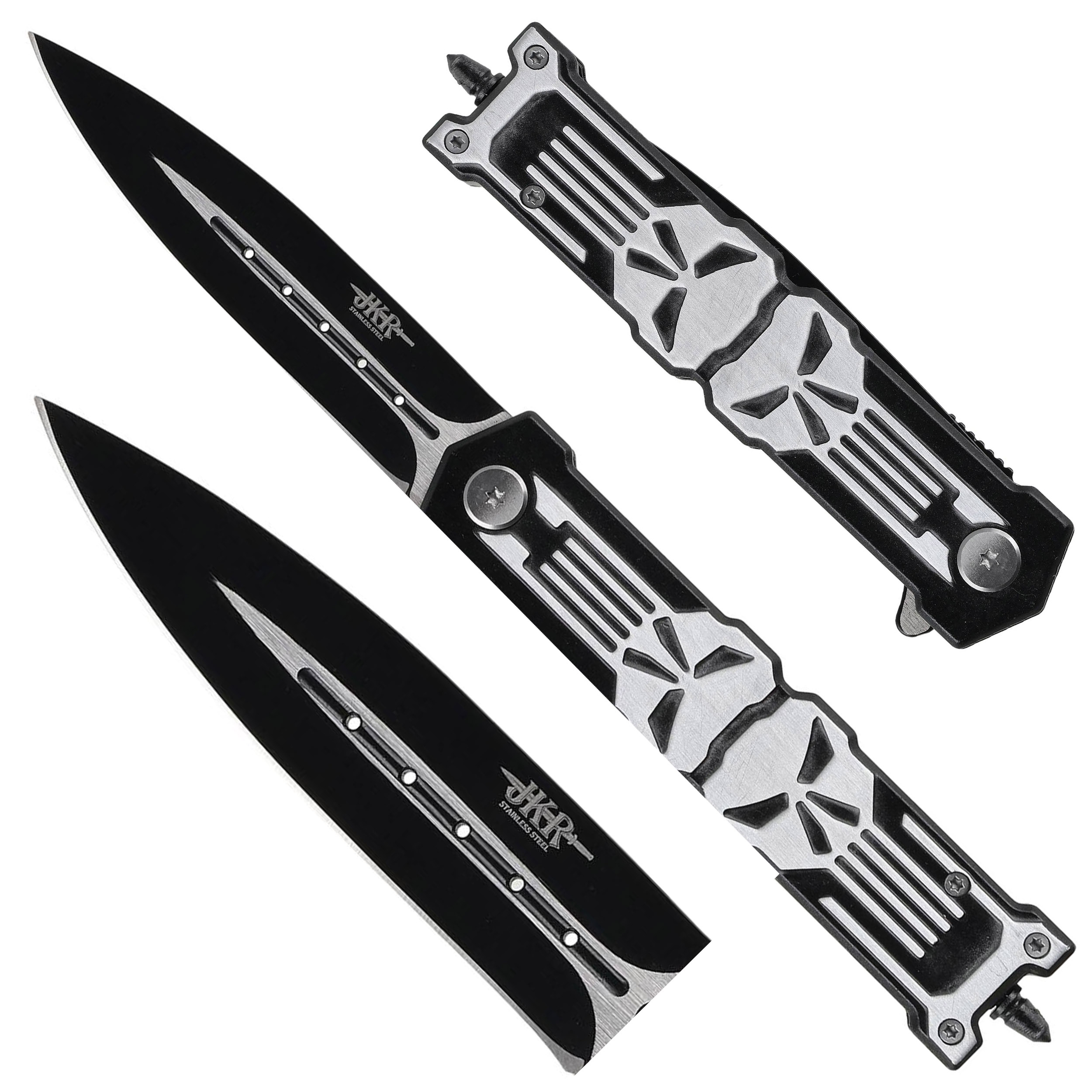 Nóż składany Joker JKR589 czaszki - obrazek 6