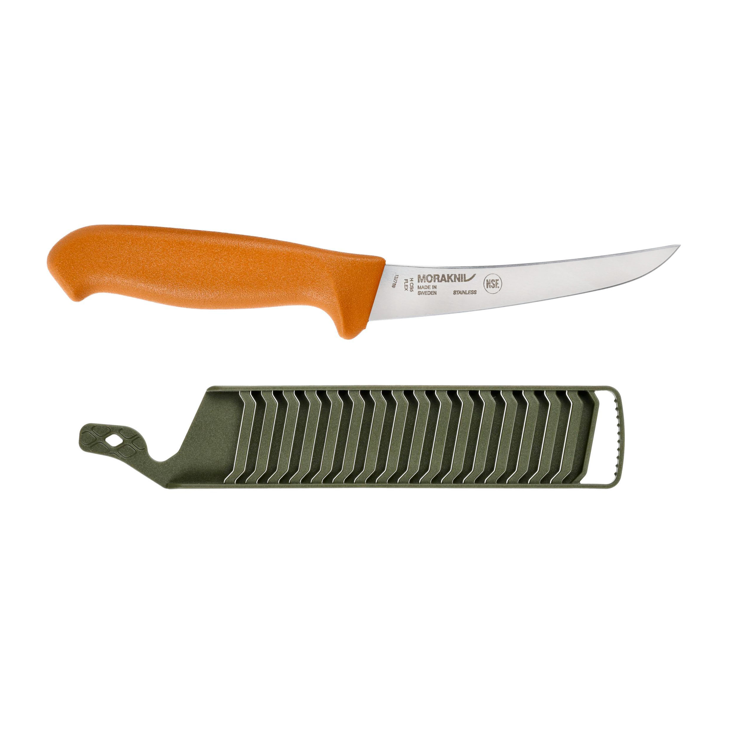 Nóż Morakniv Hunting Curved Boning pomarańczowy stal nierdzewna - obrazek 4