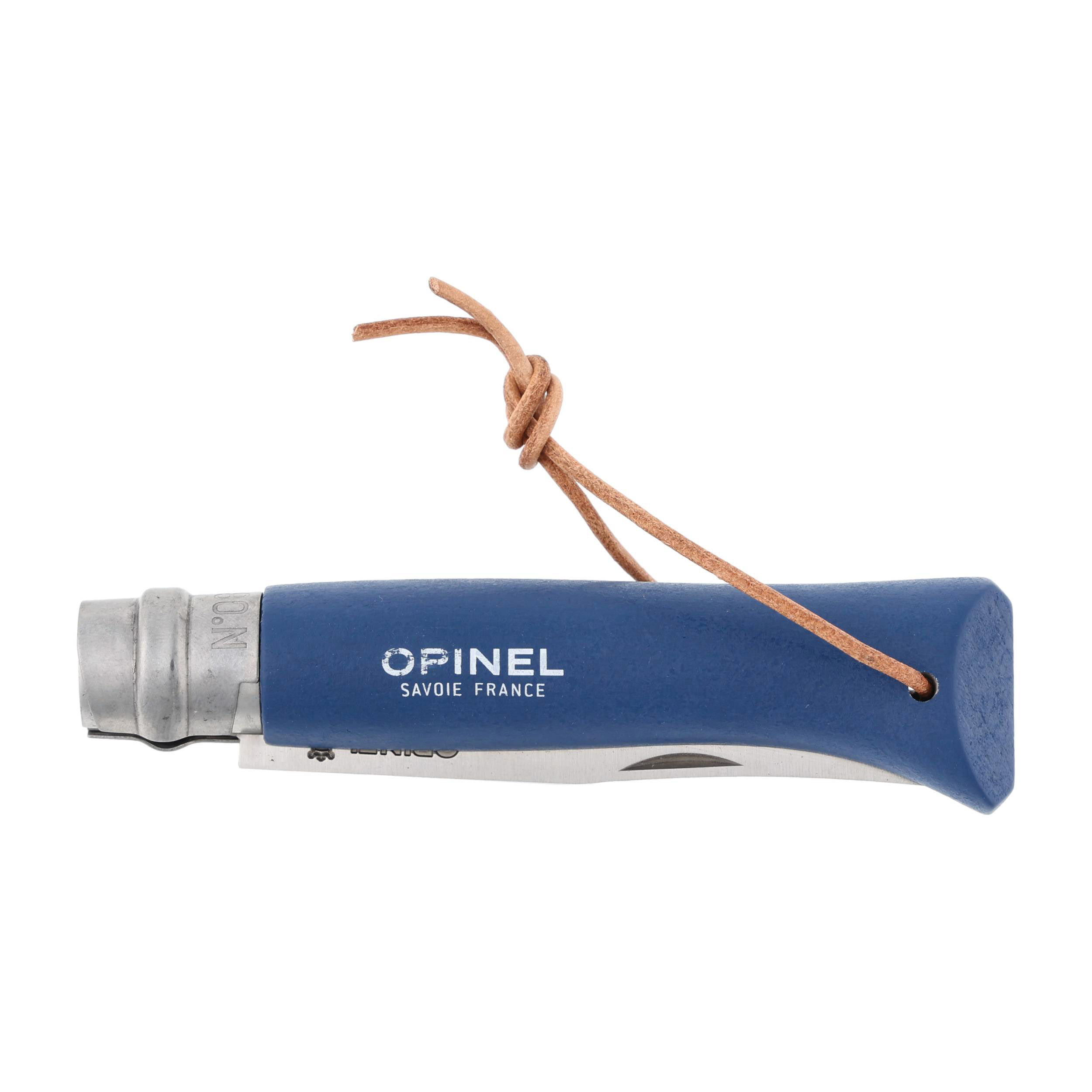 Nóż składany Opinel Colorama 08 inox grab granatowy - obrazek 4