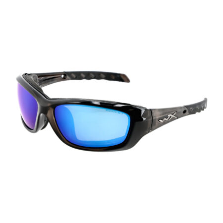 Okulary polaryzacyjne Wiley X Gravity Captivate CCGRA19 blue mirror, czarne oprawki