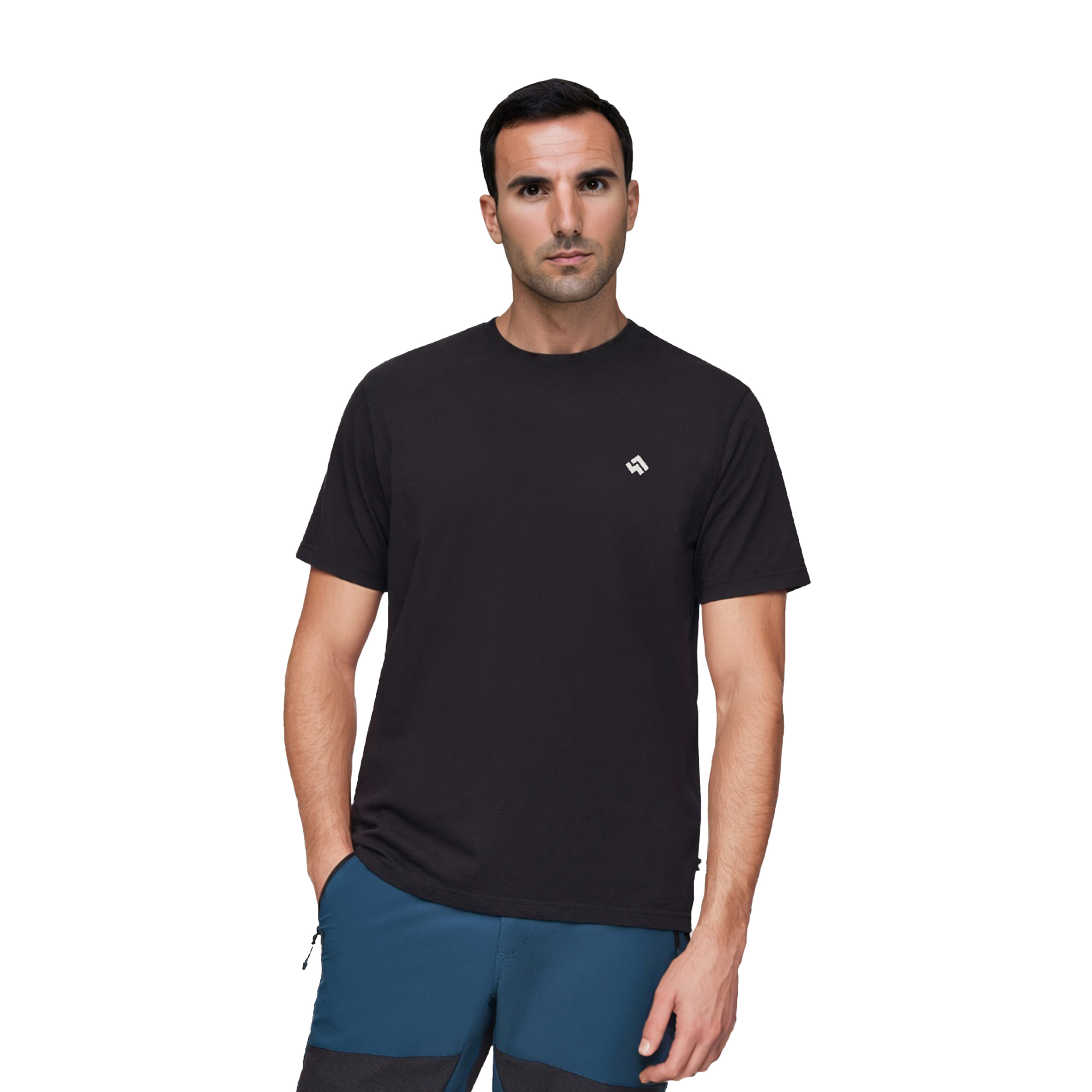 Koszulka polo męska Alpinus Sherali, ciemnoszara/czarna 3XL