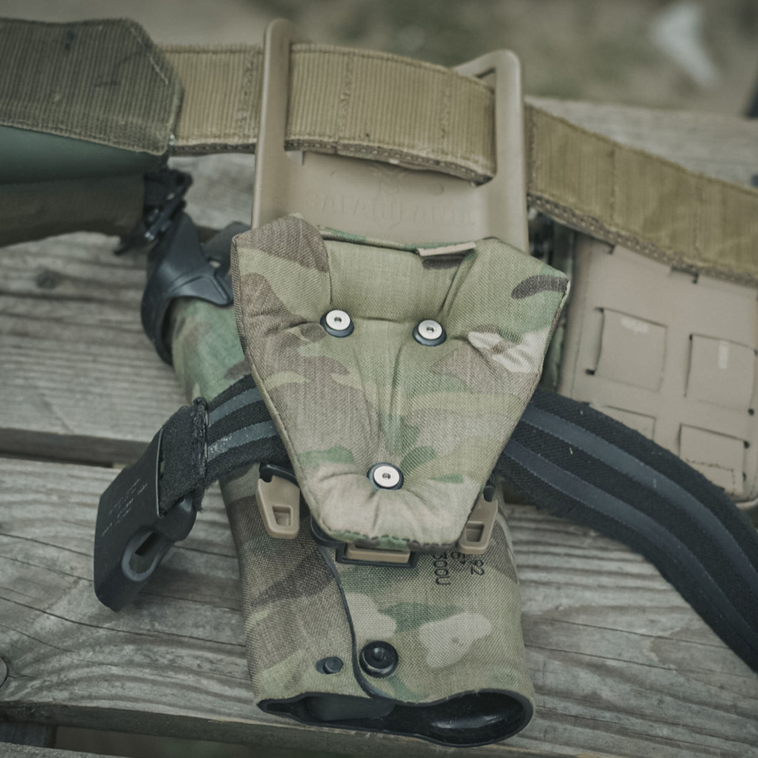 Comfort Pad DTF Cobra Softer pod panele udowe Safariland 3-hole pattern, Ranger Green - obrazek 4