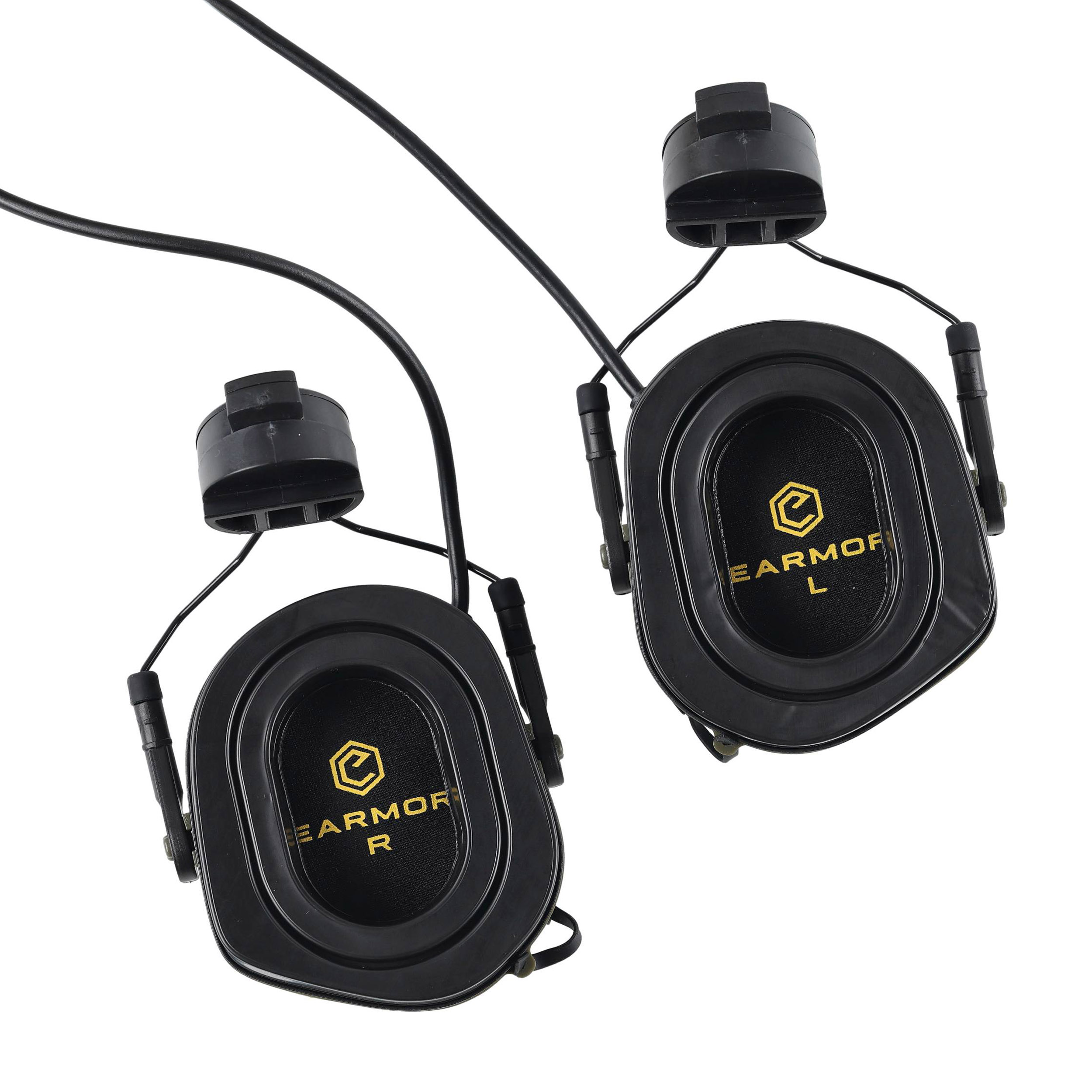 Aktywne ochronniki słuchu do hełmów Earmor M31H-FG/ARC Plus Fast zielone - obrazek 2