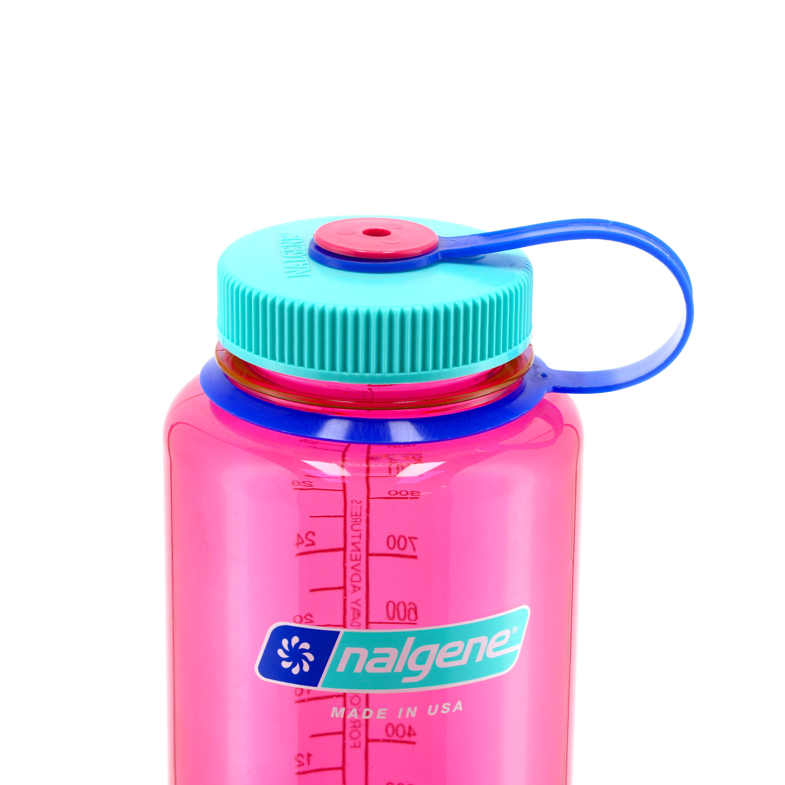 Butelka Nalgene Wide Mouth 1 l różowa z szerokim wlewem - obrazek 4