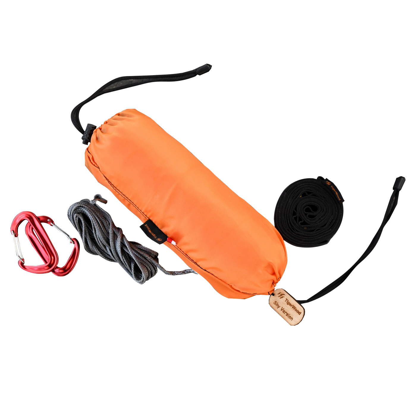 Hamak TigerWood ultra lekki Sky Version pomarańczowy - obrazek 2