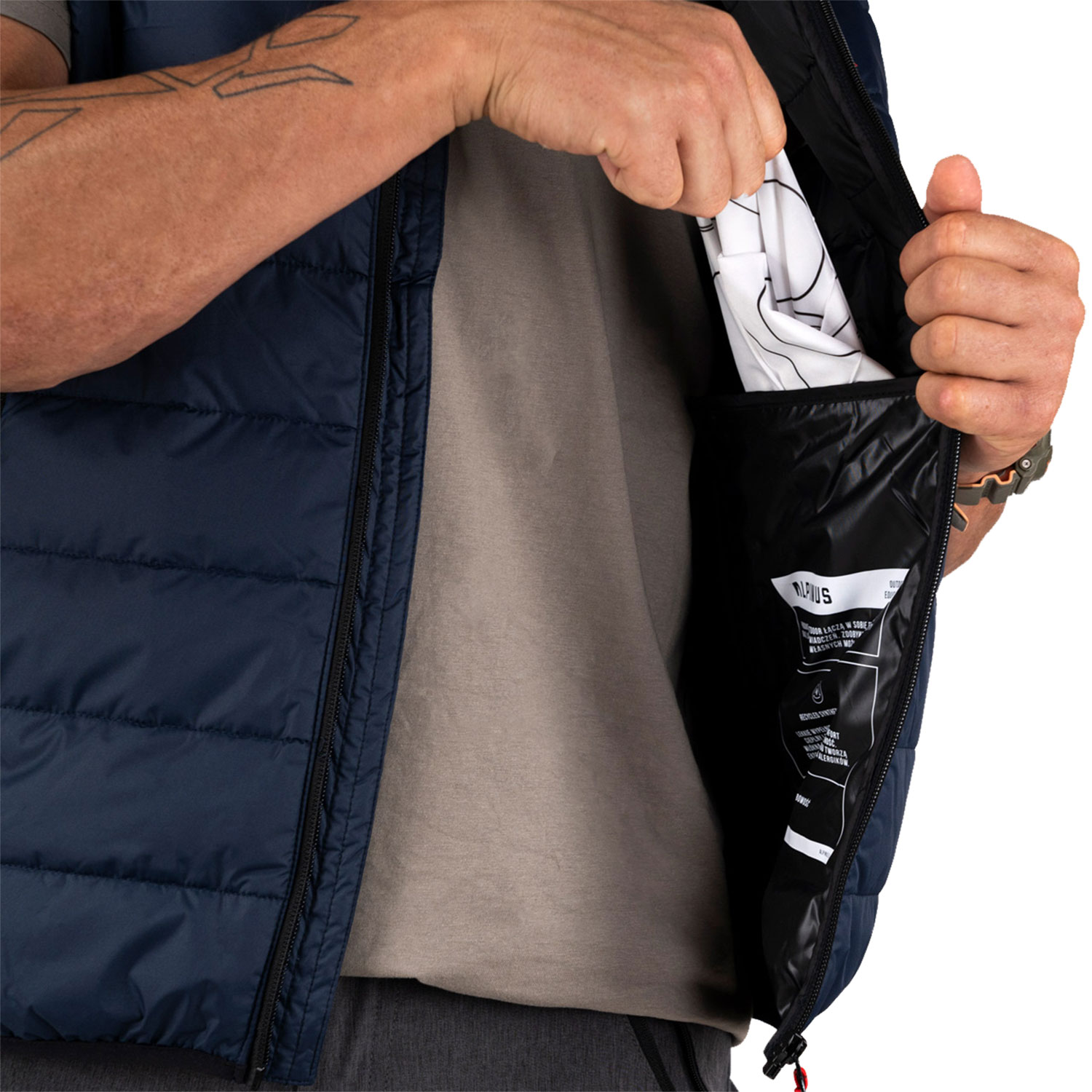 Kamizelka męska Alpinus Athos Body Warmer granatowa 2XL - obrazek 6