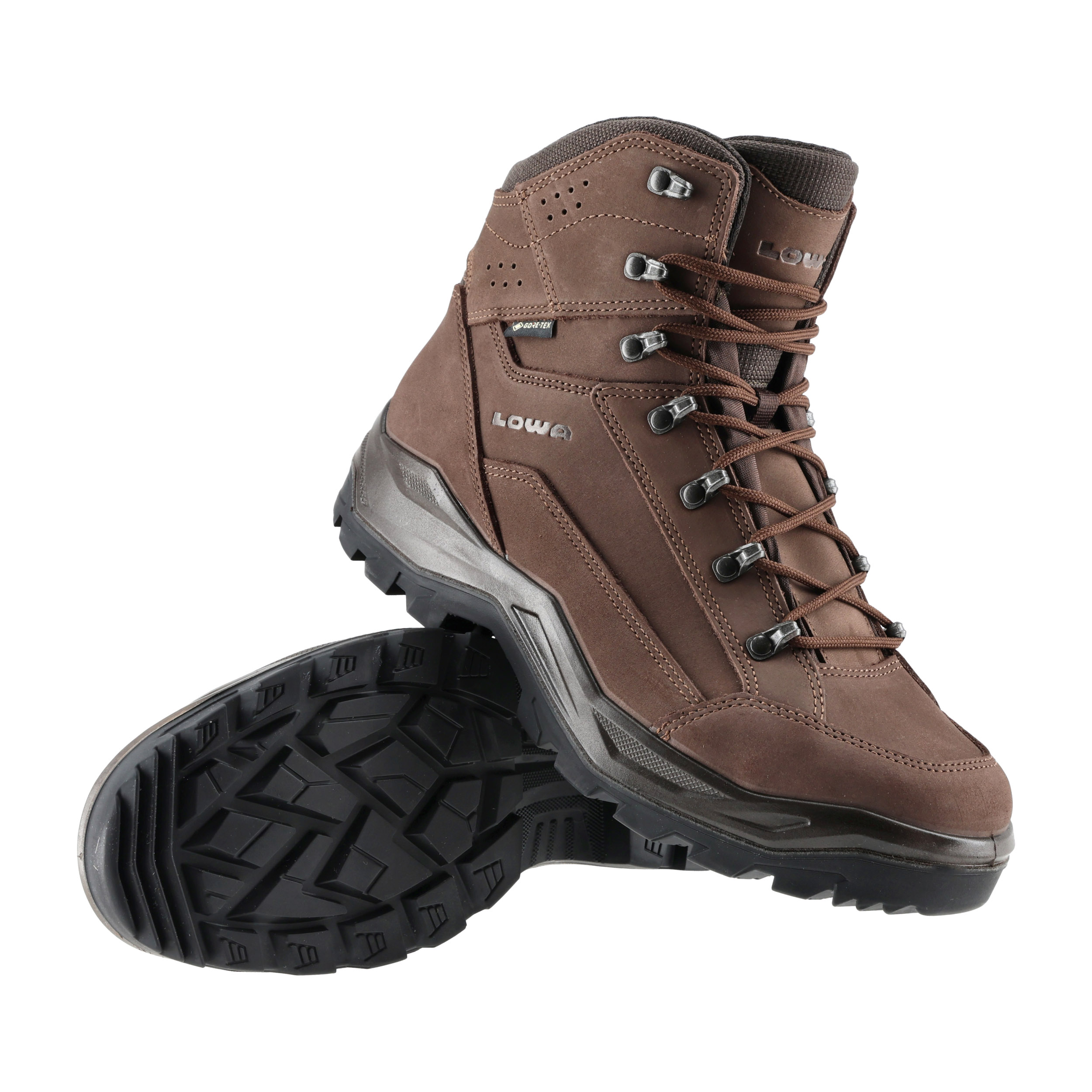 Buty wojskowe LOWA Renegade II N GTX MID TF, ciemnobrązowe 44,5 - obrazek 5