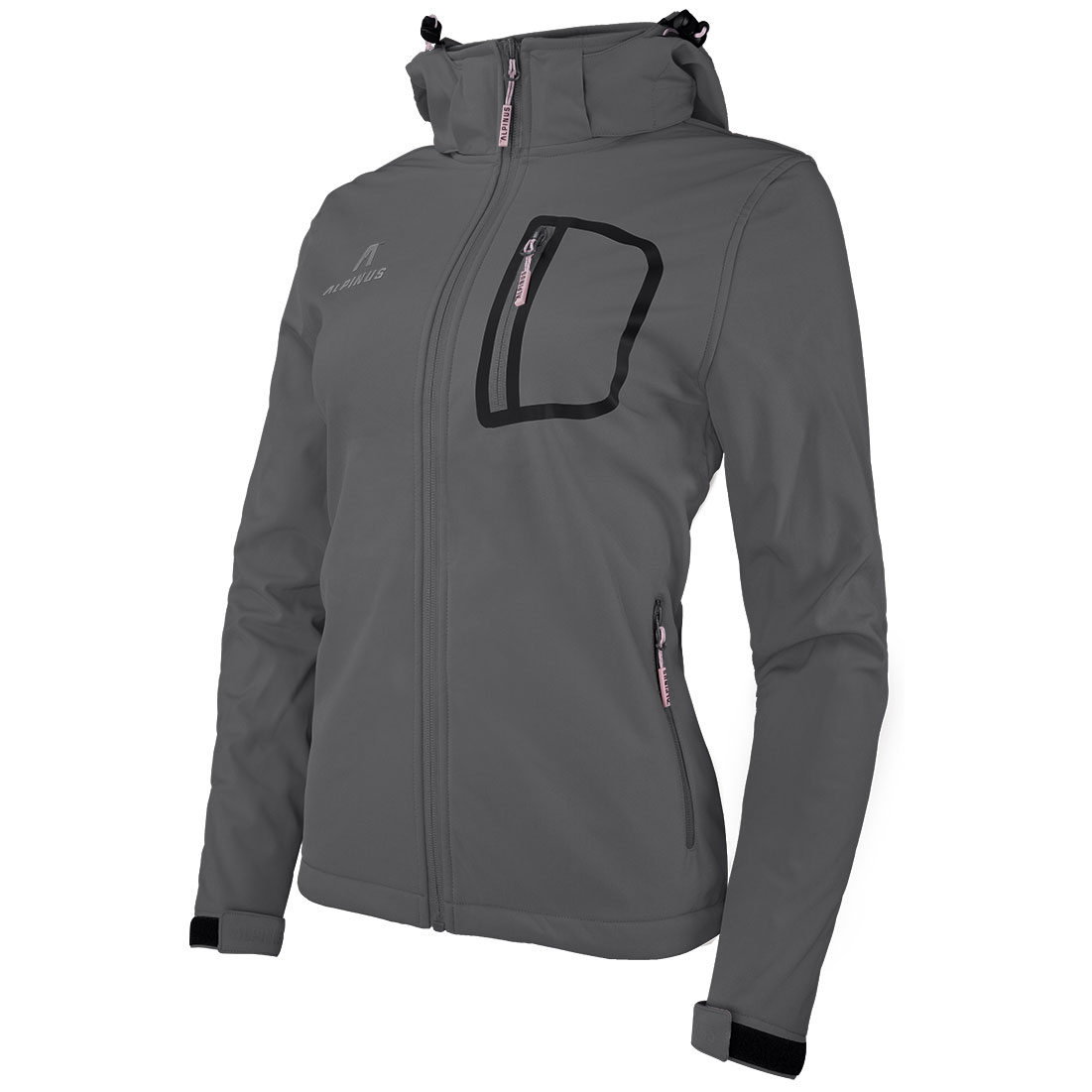 Kurtka damska Alpinus Softshell Bergamo grafitowa M