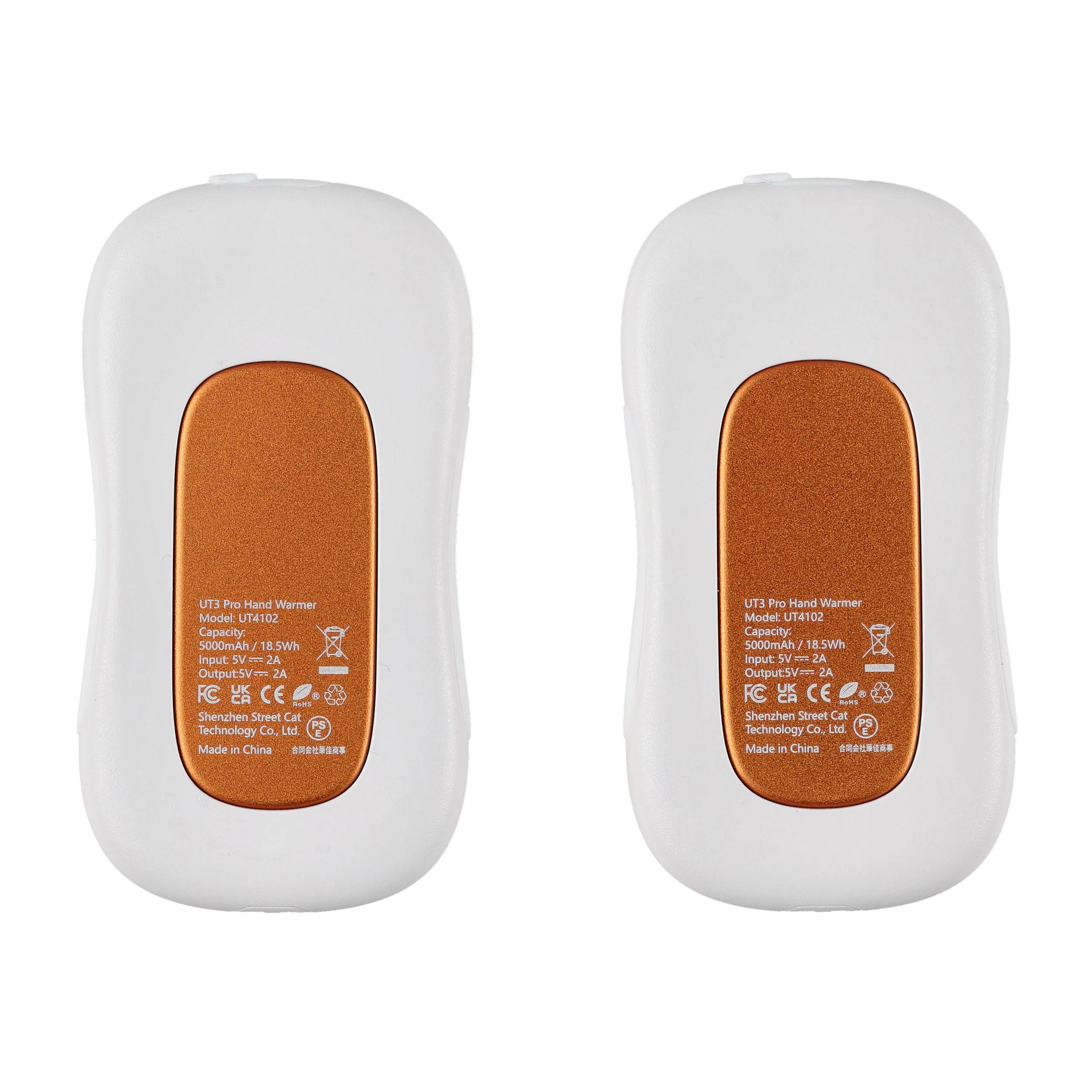 Ogrzewacz elektroniczny do rąk Ocoopa UT3 Pro biał-pomarańczowy - obrazek 3