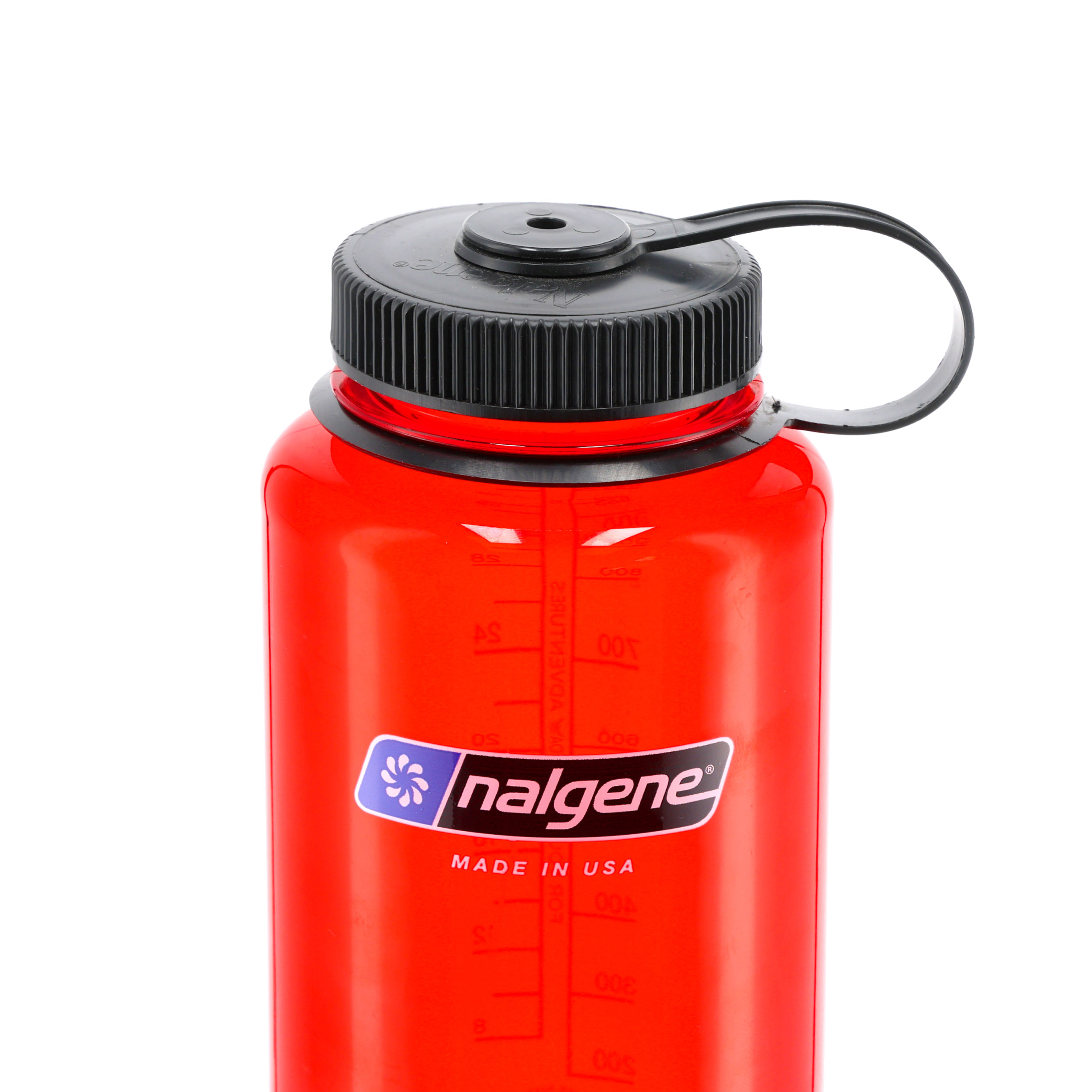 Butelka Nalgene Wide Mouth 1 l czerwona z szerokim wlewem - obrazek 4