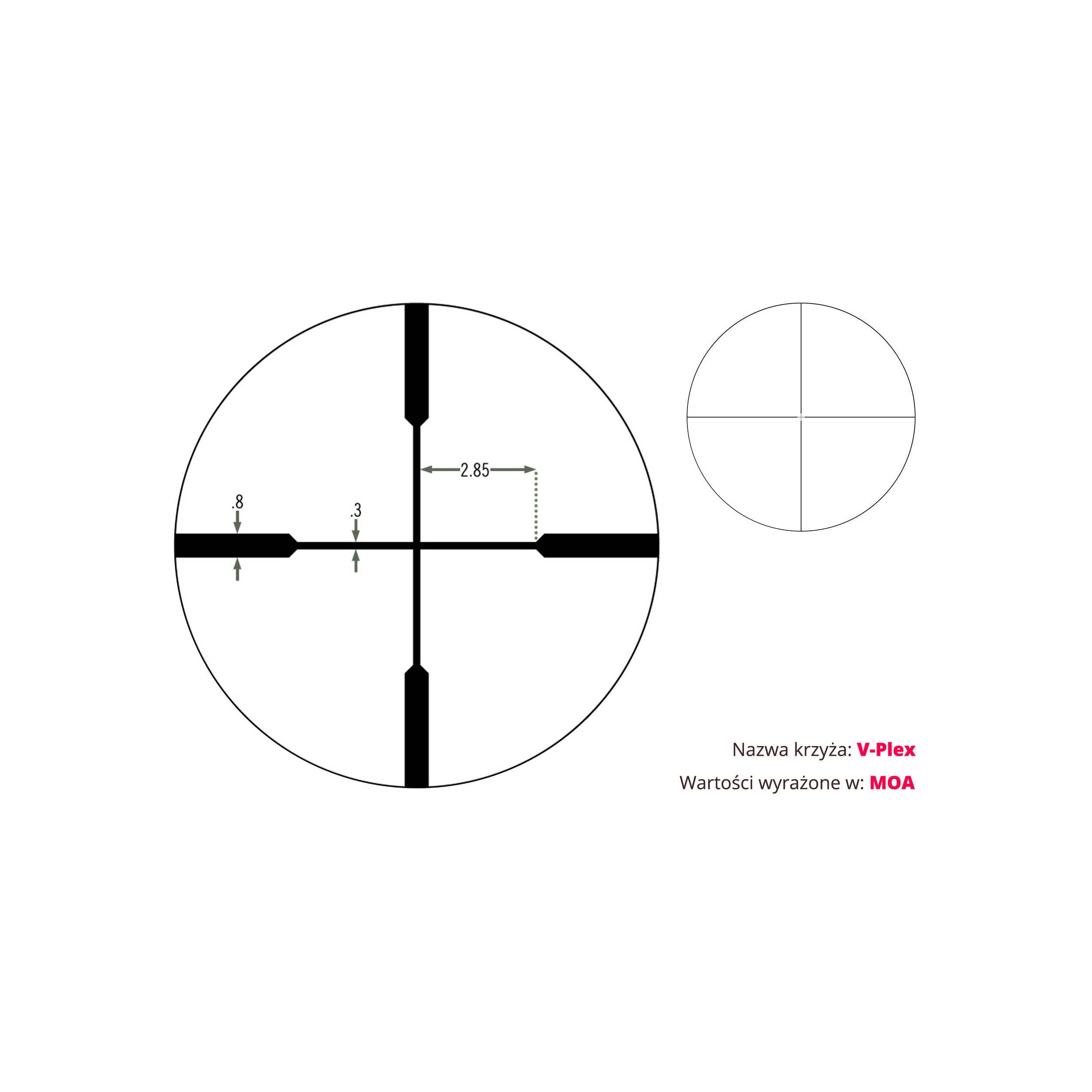 Luneta celownicza Vortex Crossfire II 4-12x44 1'' BDC MOA - obrazek 4