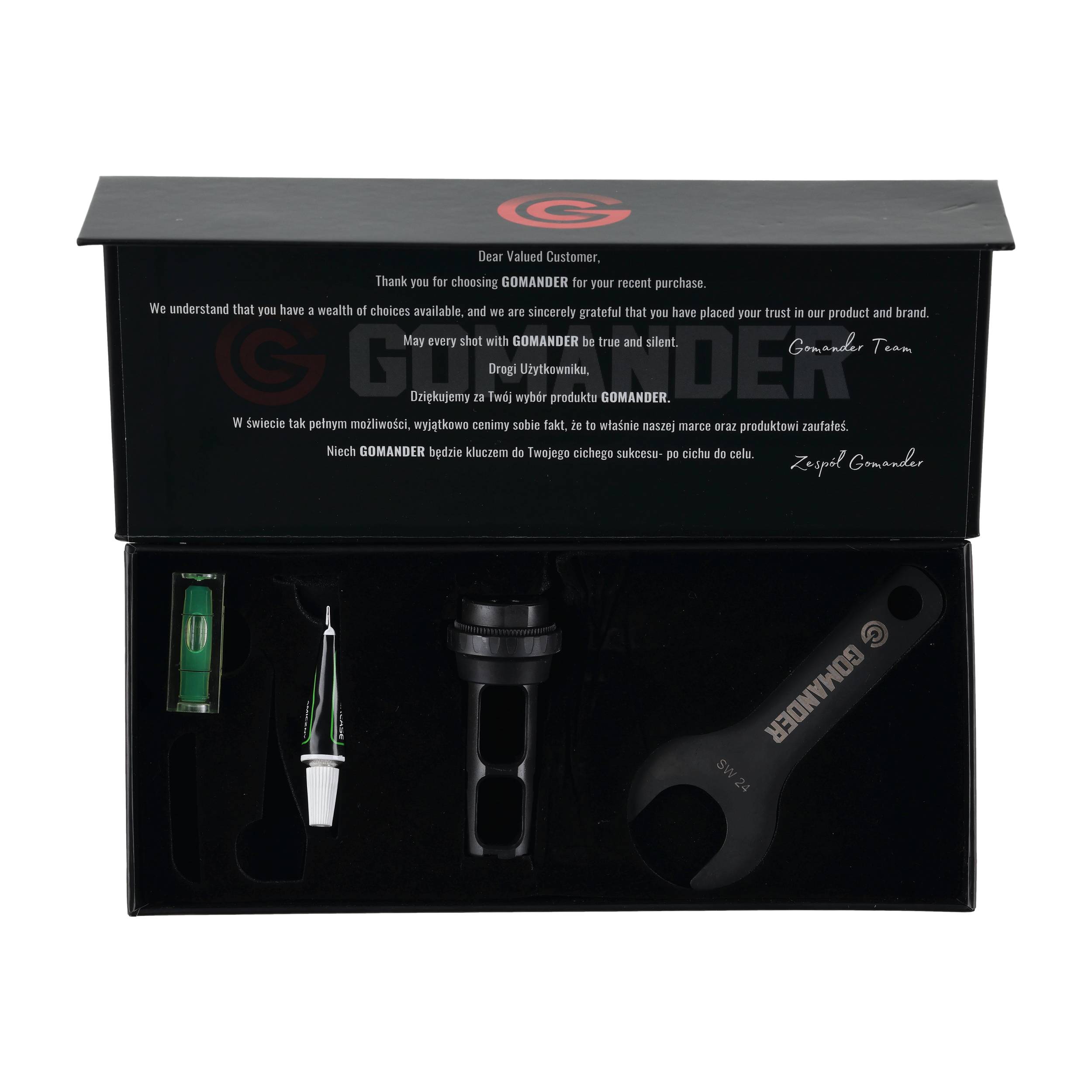 Hamulec wylotowy Gomander Raptor 7,62 M14x1 LH do AK - obrazek 5