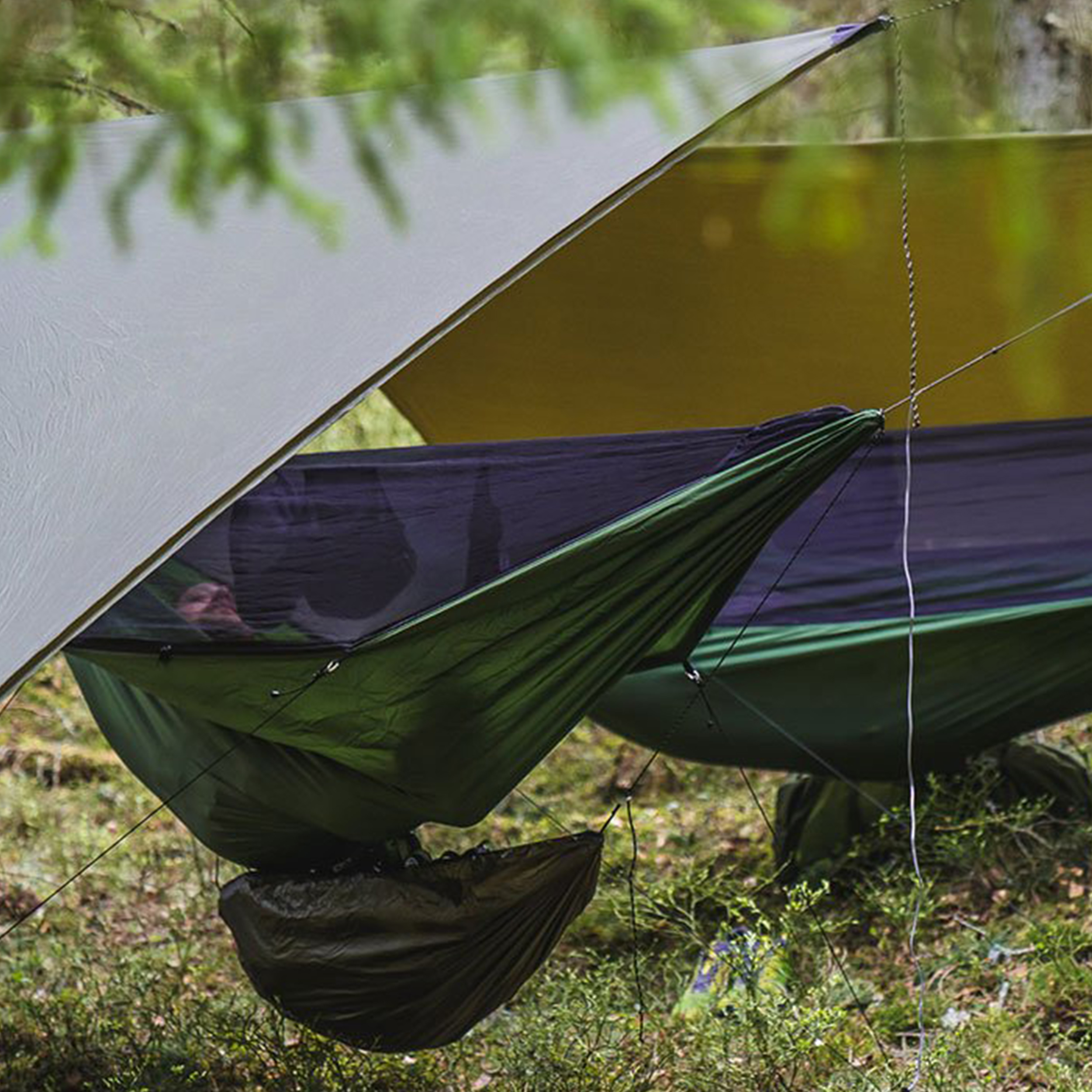 Hamak Lesovik Draka z zawieszeniem Sneka treetop green - obrazek 5