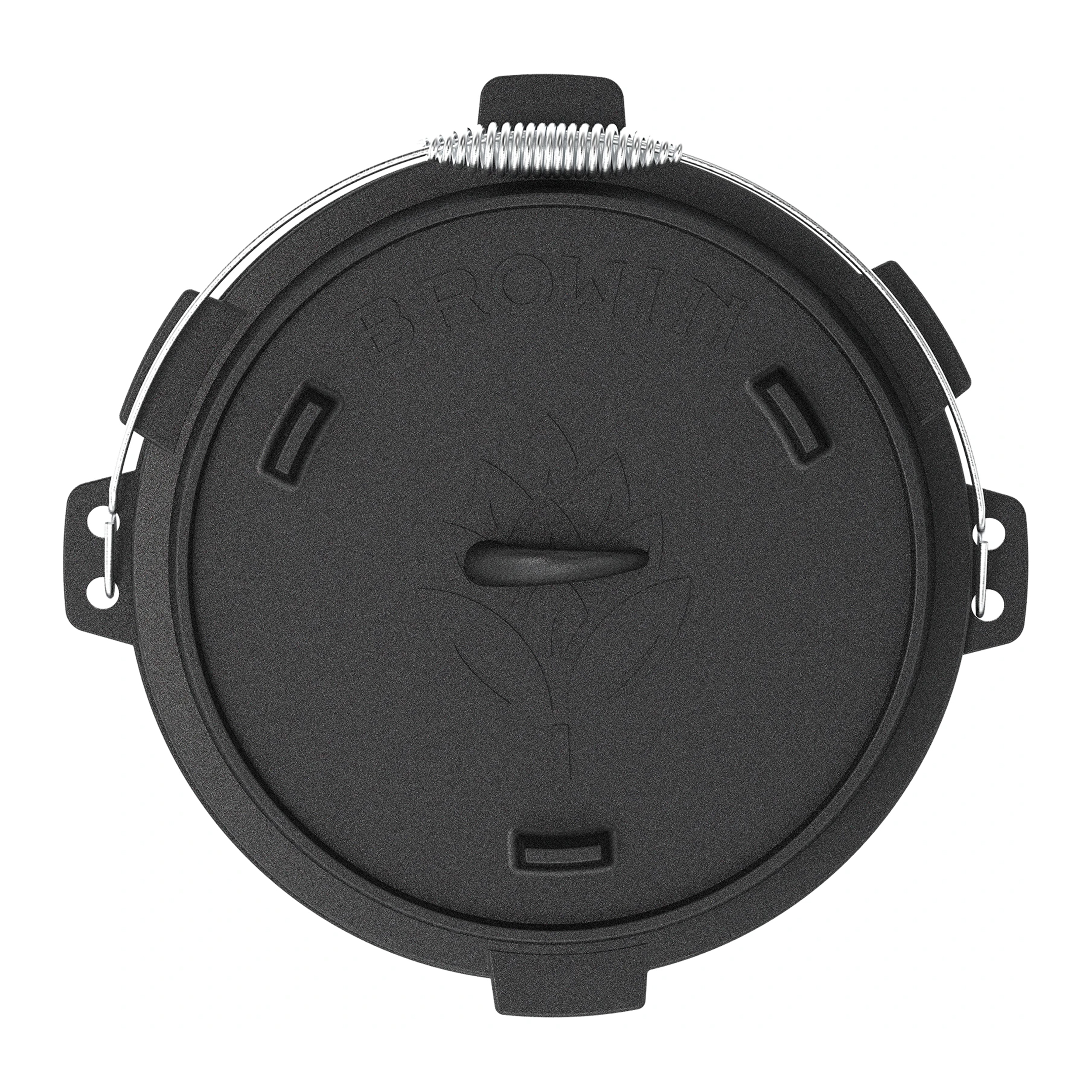 Kociołek wiszący z patelnią żeliwny 9 l - obrazek 5