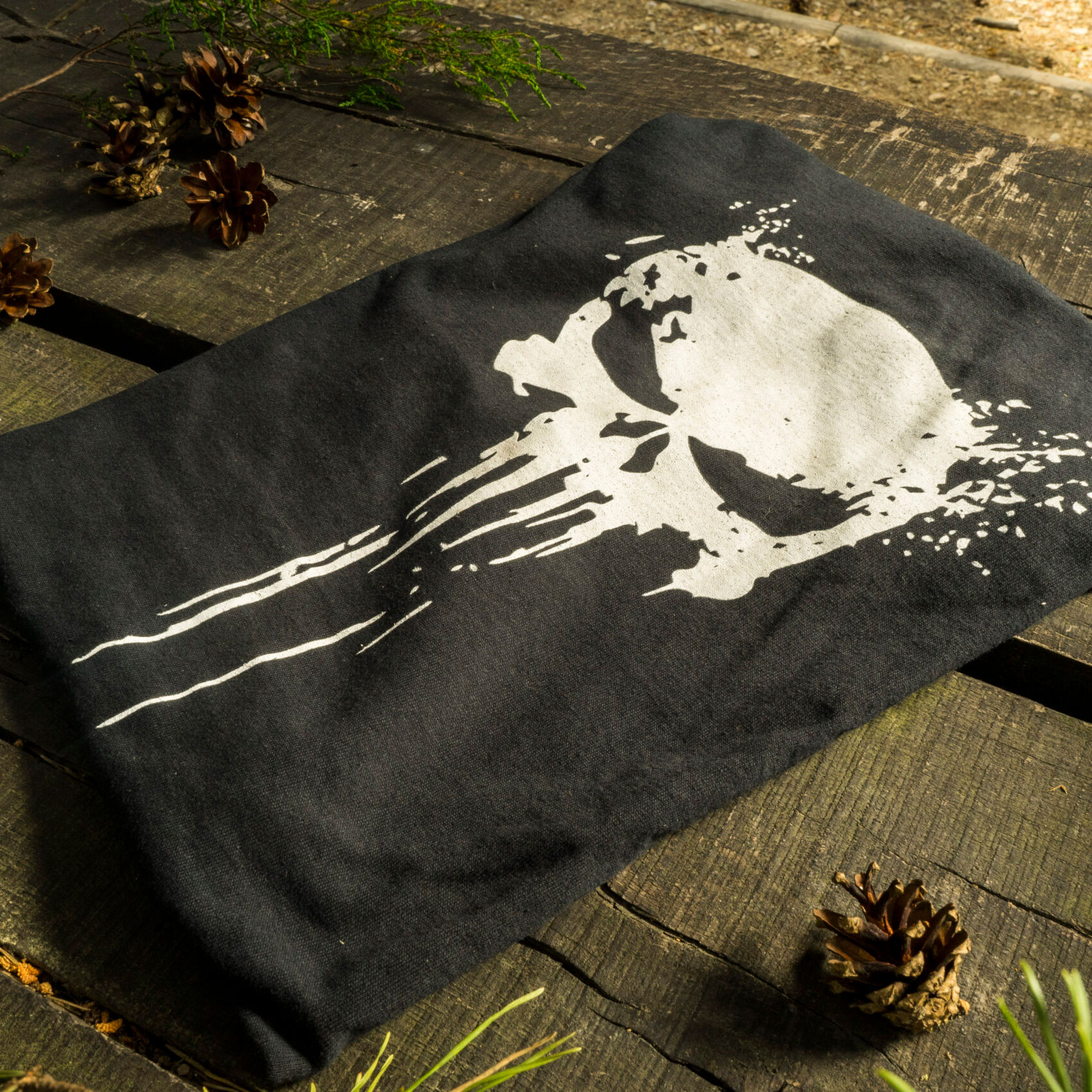 Koszulka męska TigerWood Punisher czarna M - obrazek 3