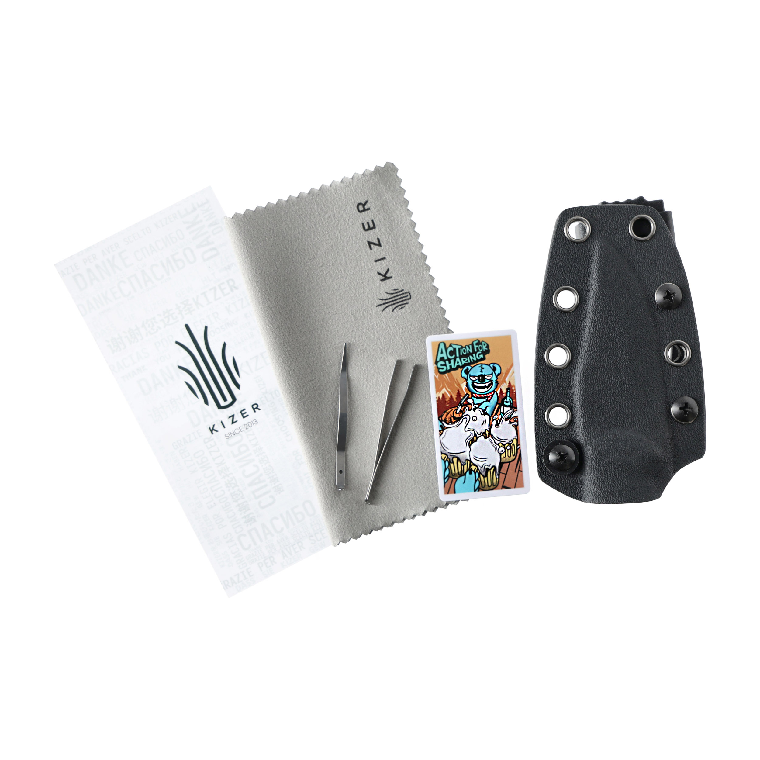 Nóż o stałej klindze Kizer Drop Bear 1092A1 - obrazek 5