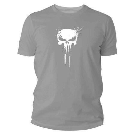 Koszulka męska TigerWood Punisher szara XL