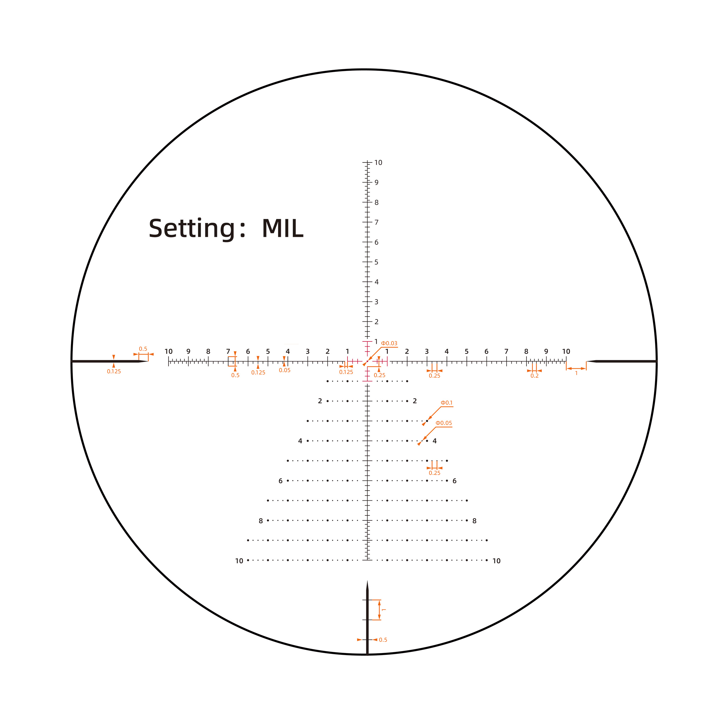Luneta celownicza Vector Optics Tauron 5-40x56 ED FFP VTA-8 Mil SCFF-35 czarna - obrazek 8