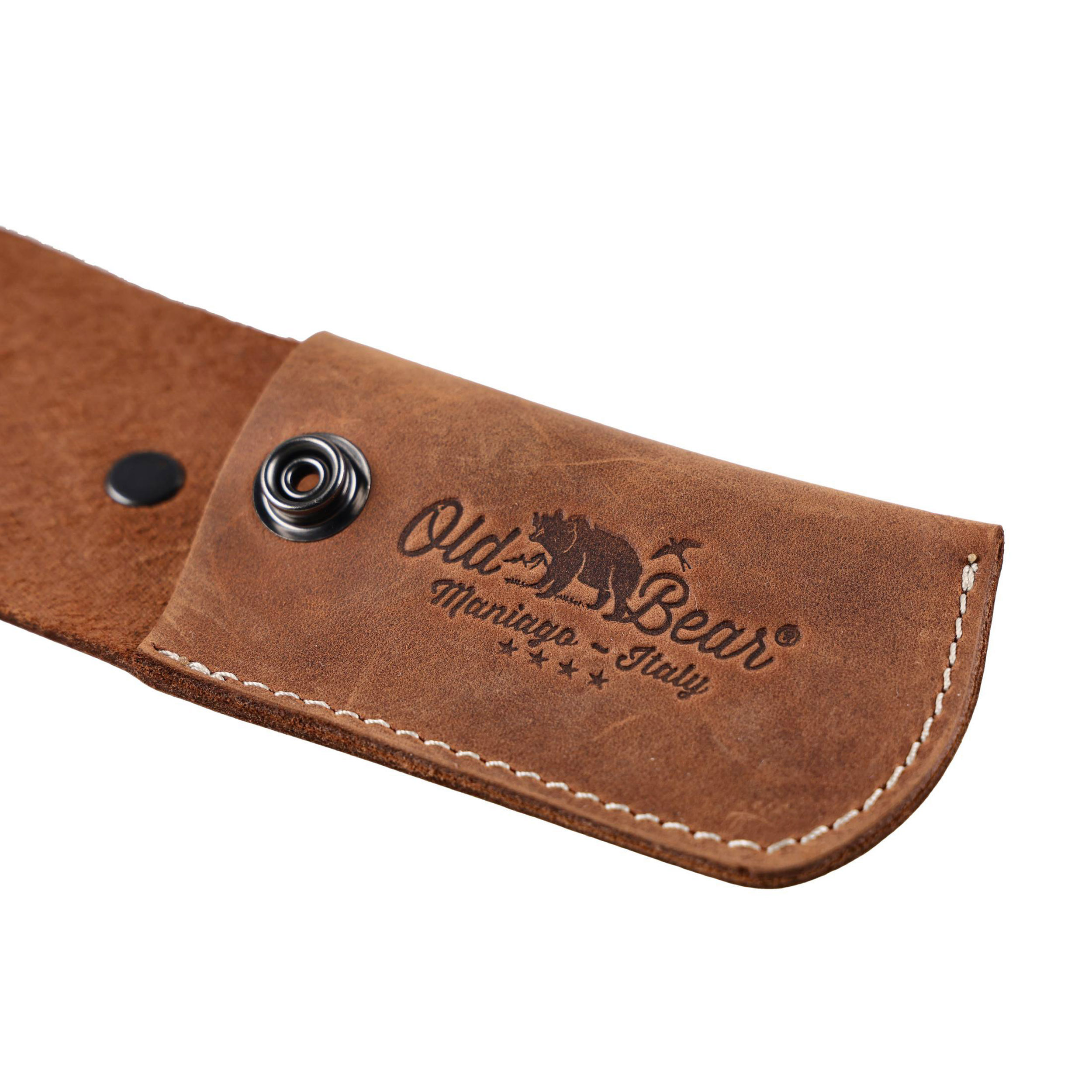 Etui na nóż składany Antonini Old Bear Leather Sheath 125 mm brązowy - obrazek 4
